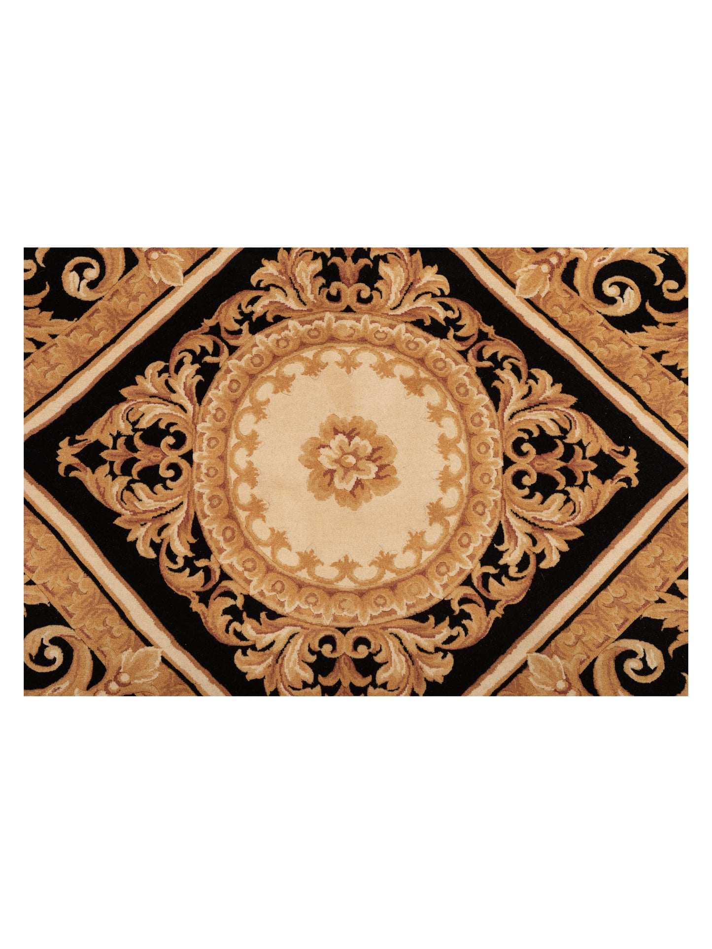 Savannorie 89849 Black Ivory 8x10 Hand Knotted Rug