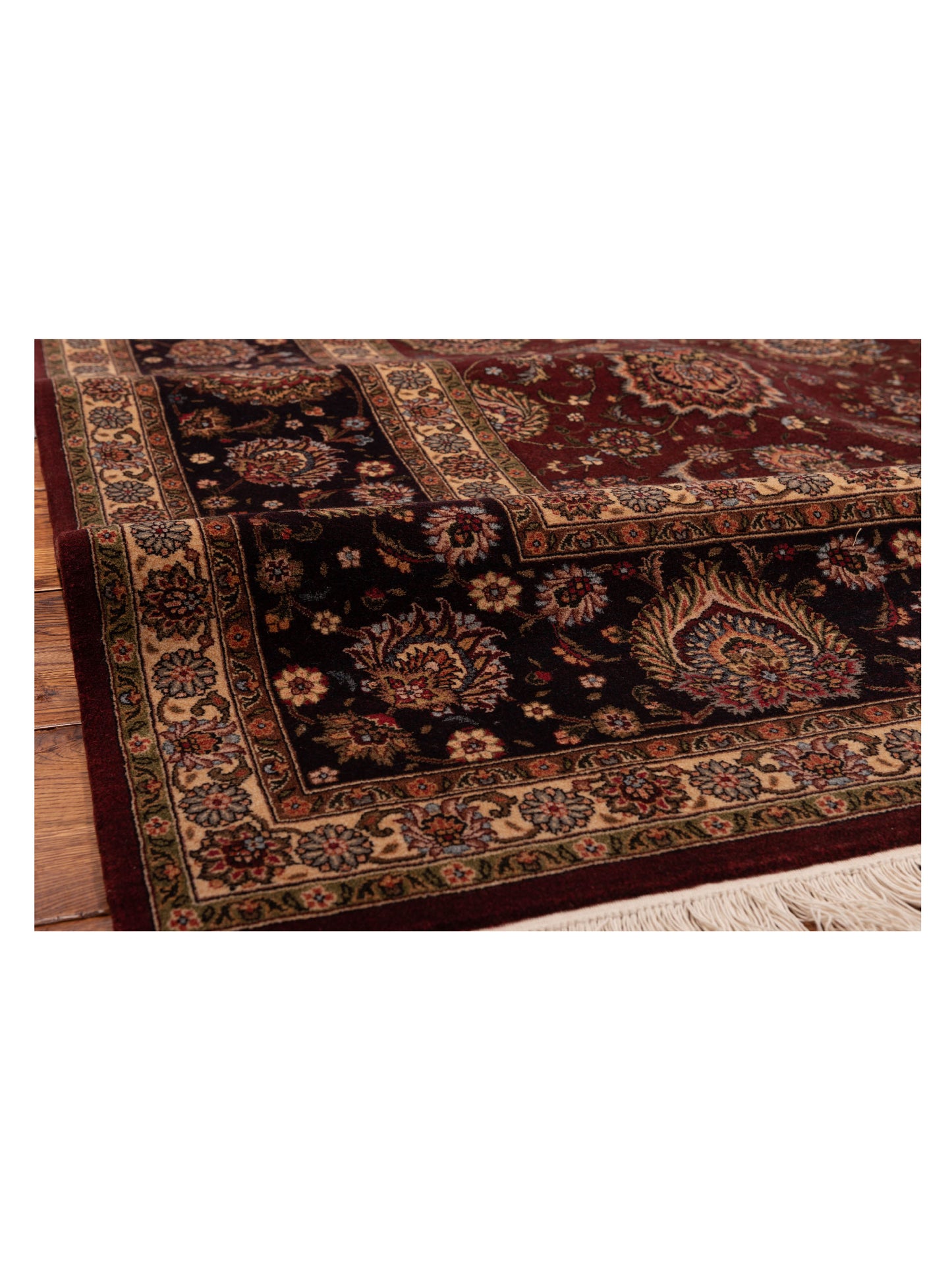 Magnolia 89903 Burgundy Plum 9.2x12.2 Hand Knotted Rug