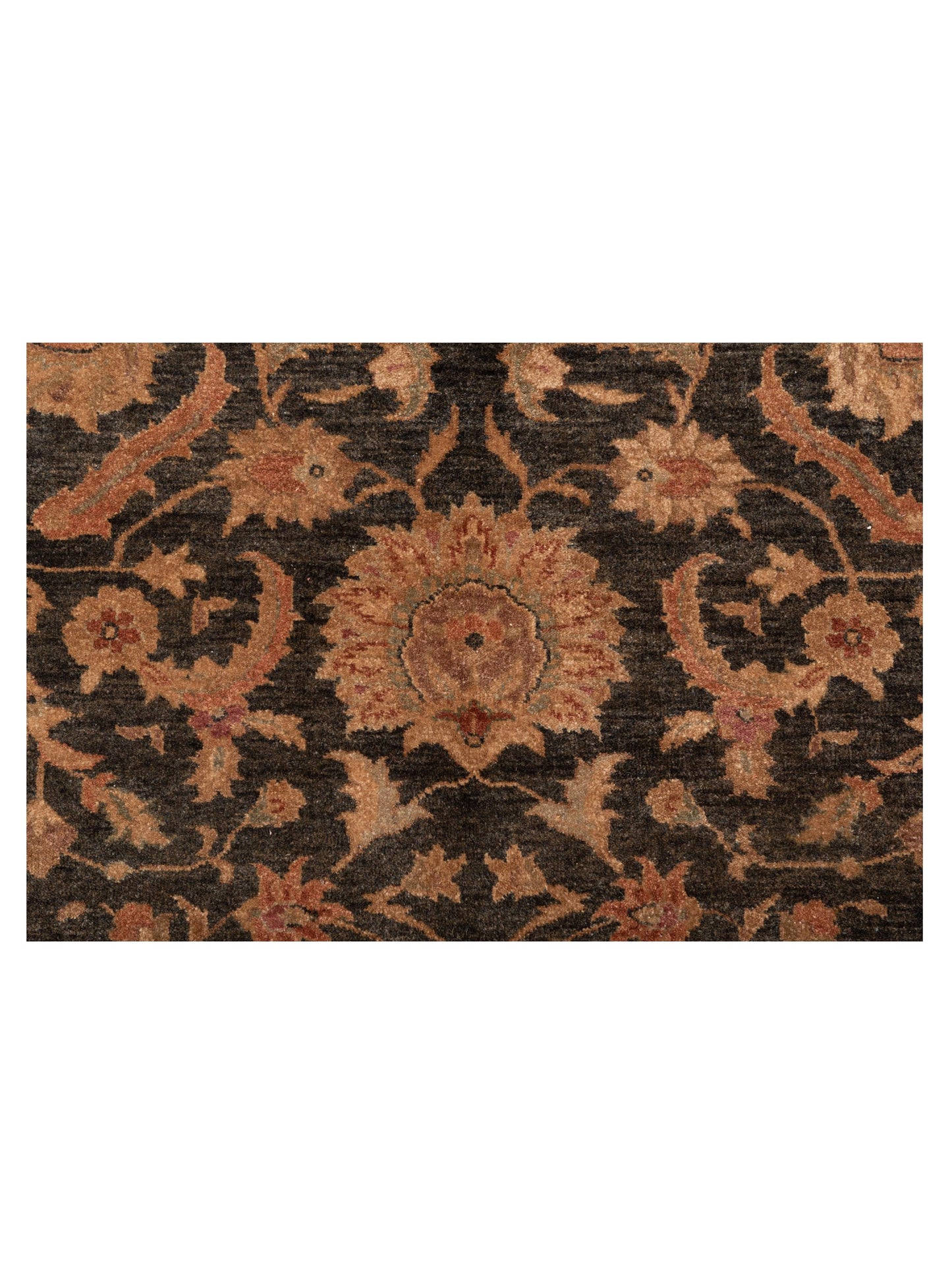 Ghazani 89988 Charcoal Gold 9.1x12.6 Hand Knotted Rug