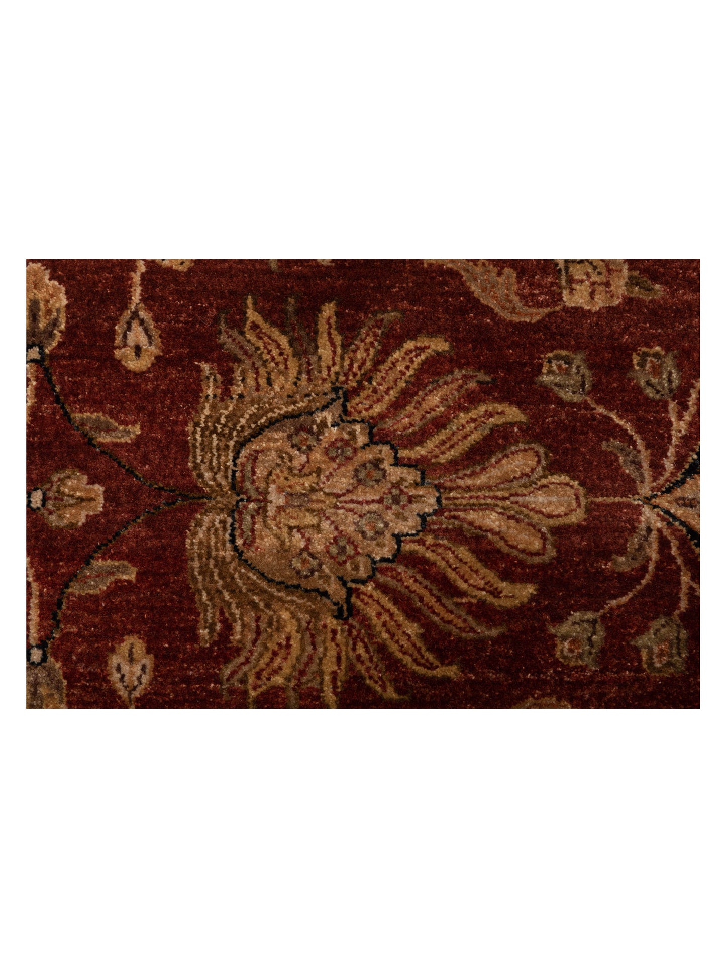 Crown 90206 Rust Gold 7.11x10.3 Hand Knotted Rug