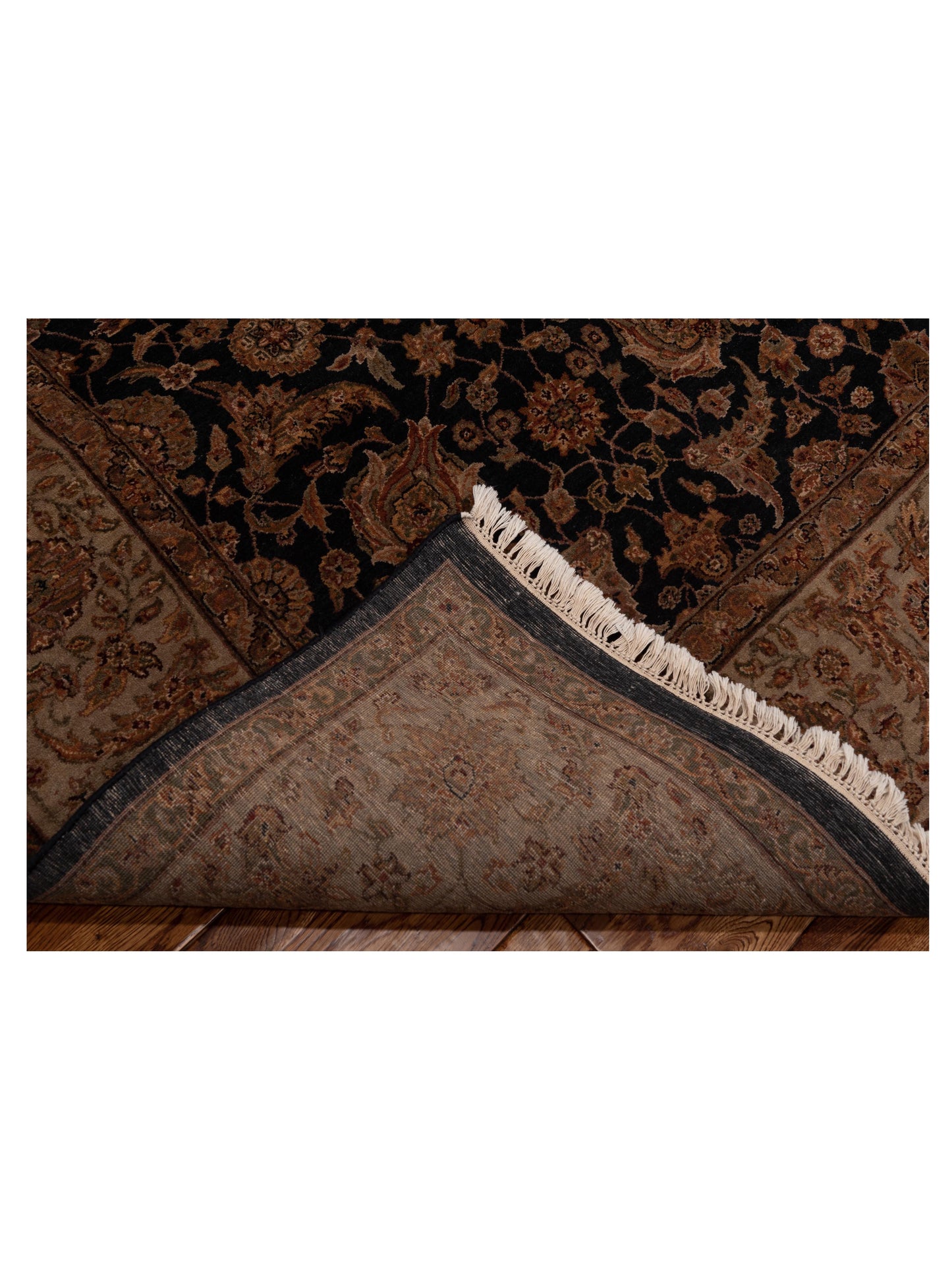 Sivas 90212 Black Gray 8.1x9.8 Hand Knotted Rug