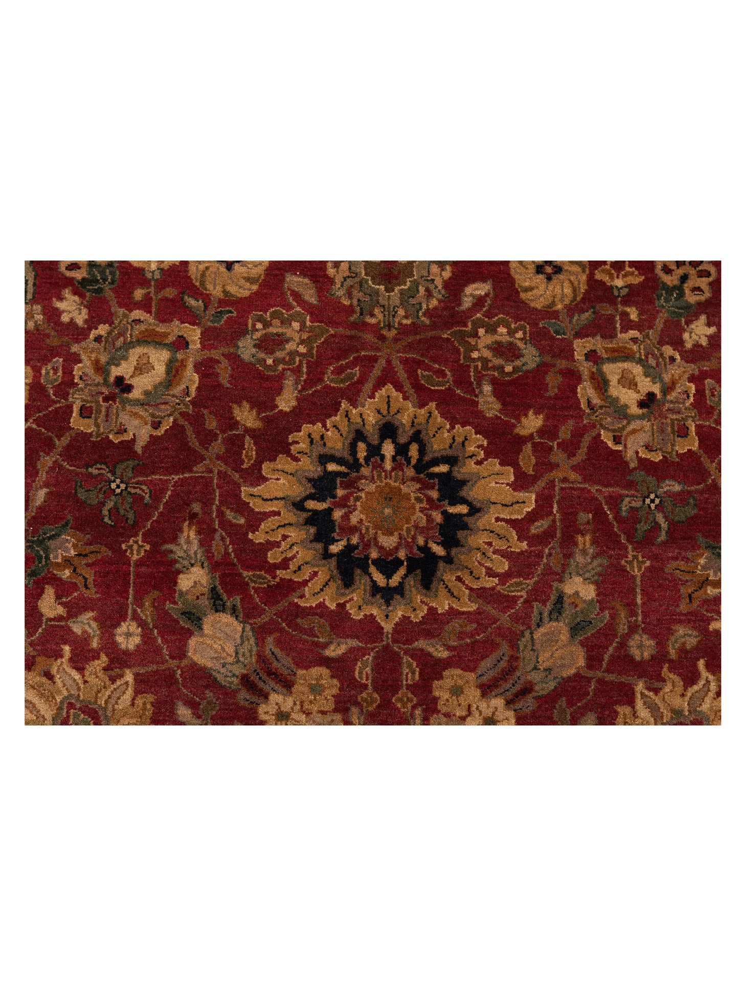 Crown 90234 Burgundy Navy 9.1x12.6 Hand Knotted Rug