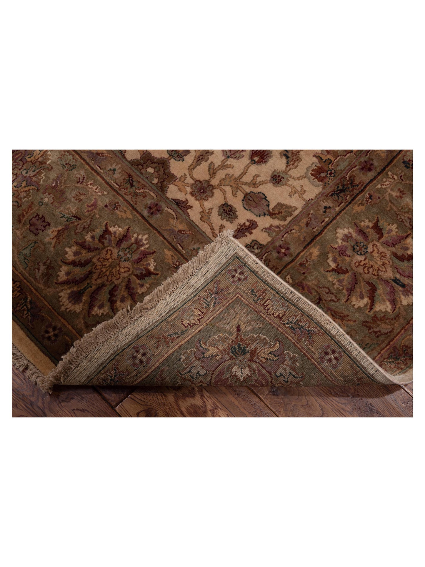 Crown 90241 Beige Green 8x10 Hand Knotted Rug