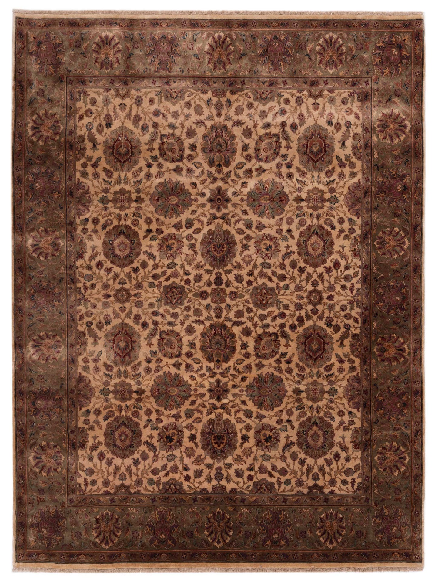 Rajpur Crown Beige Green Transitional