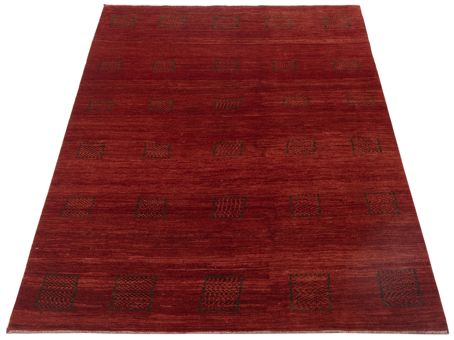Modern Gabbeh 90304 Red 5.5x7.5 Hand Knotted Rugs