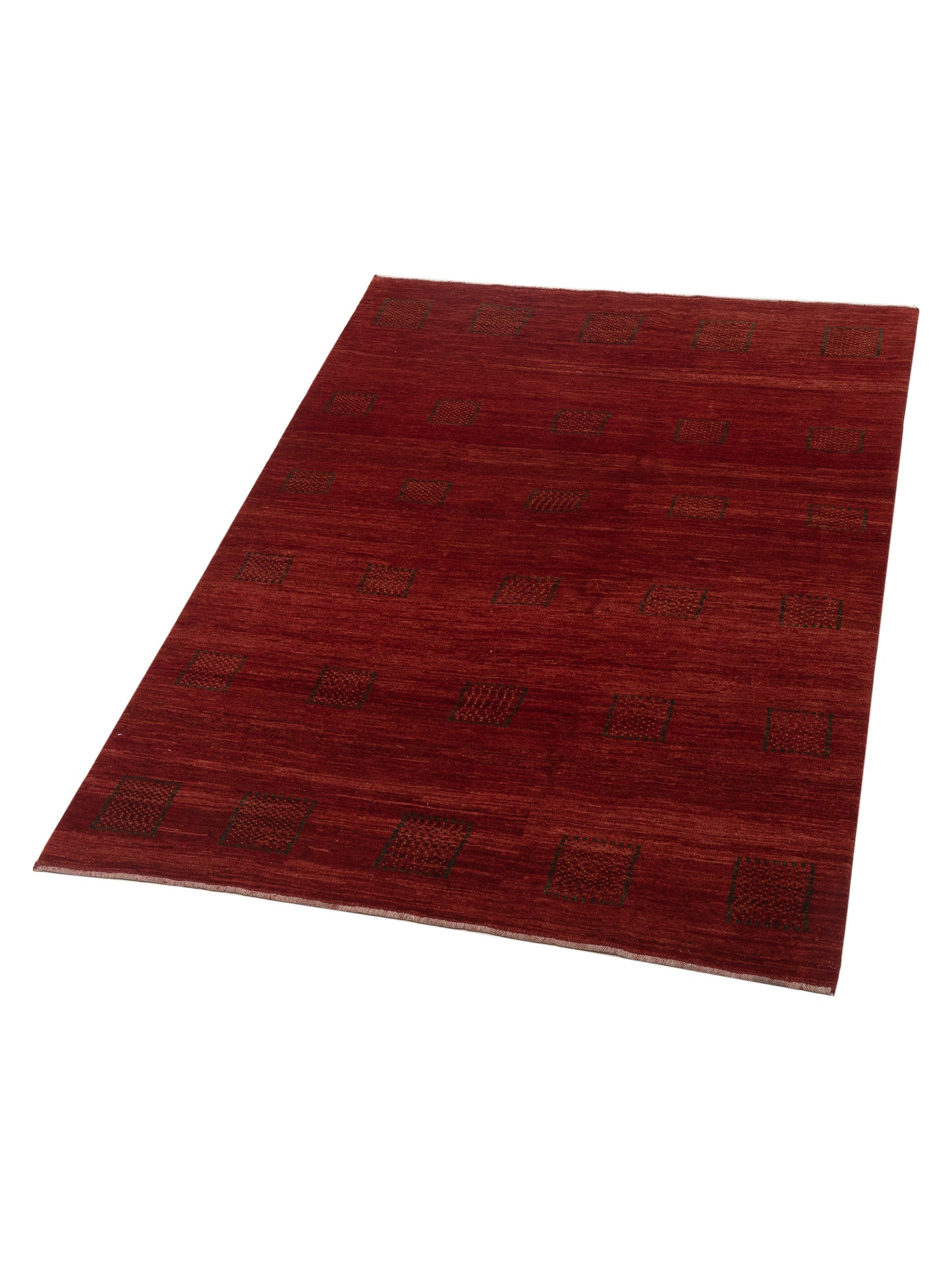 Modern Gabbeh 90304 Red 5.5x7.5 Hand Knotted Rugs