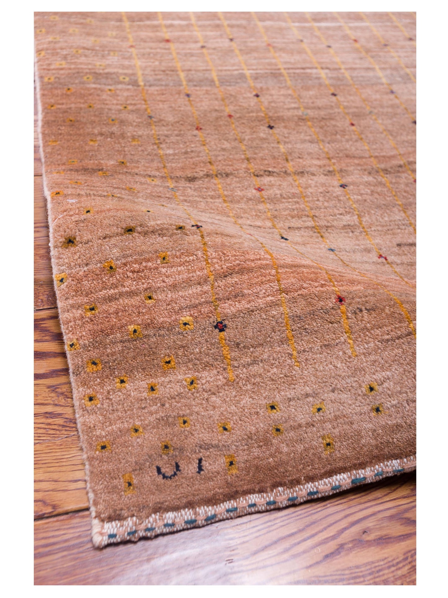 Modern Gabbeh 90311 Copper 4.3x5.10 Hand Knotted Rugs