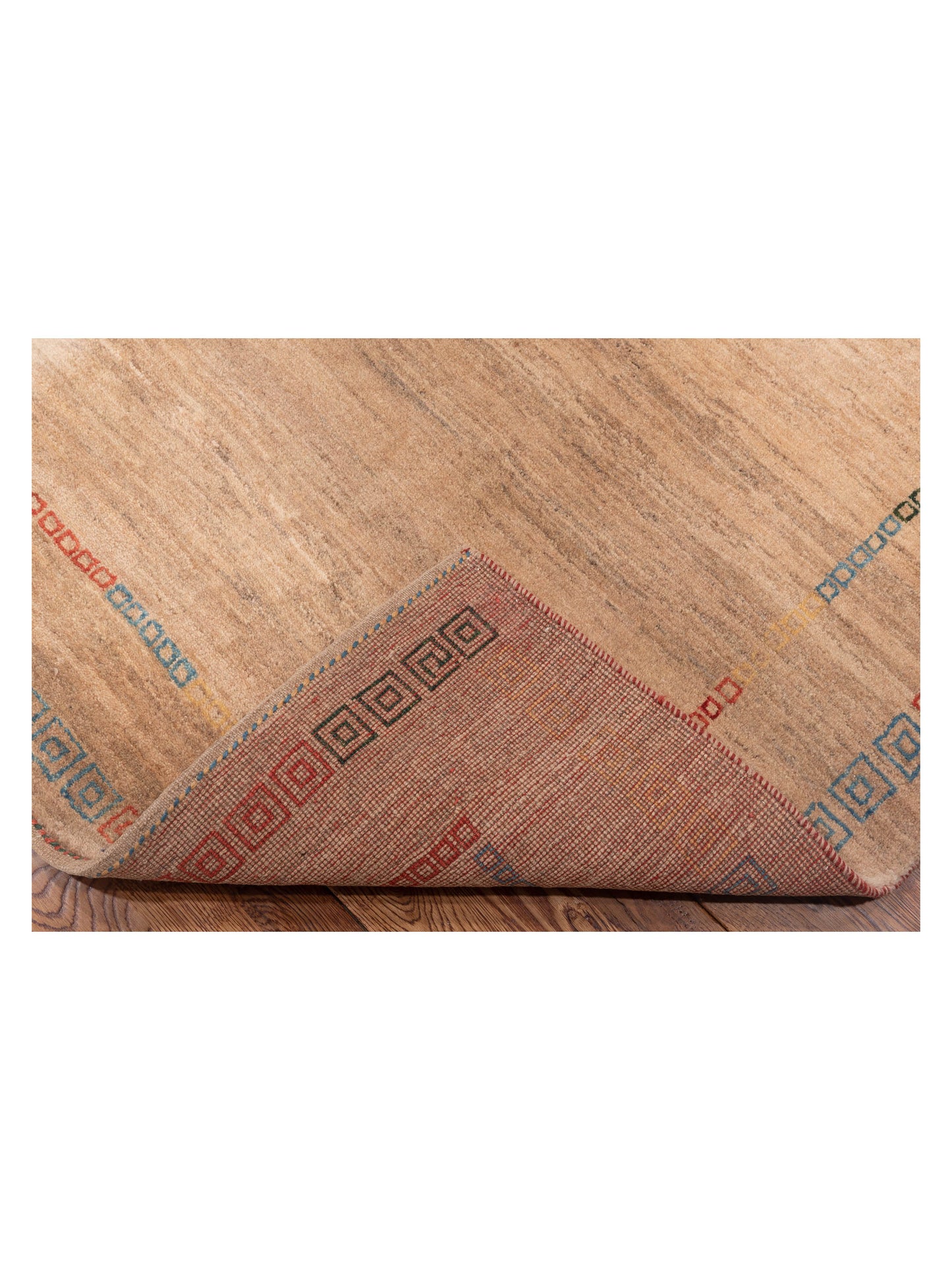 Modern Gabbeh 90313 Cream Cream 4.11x6.6 Hand Knotted Rugs