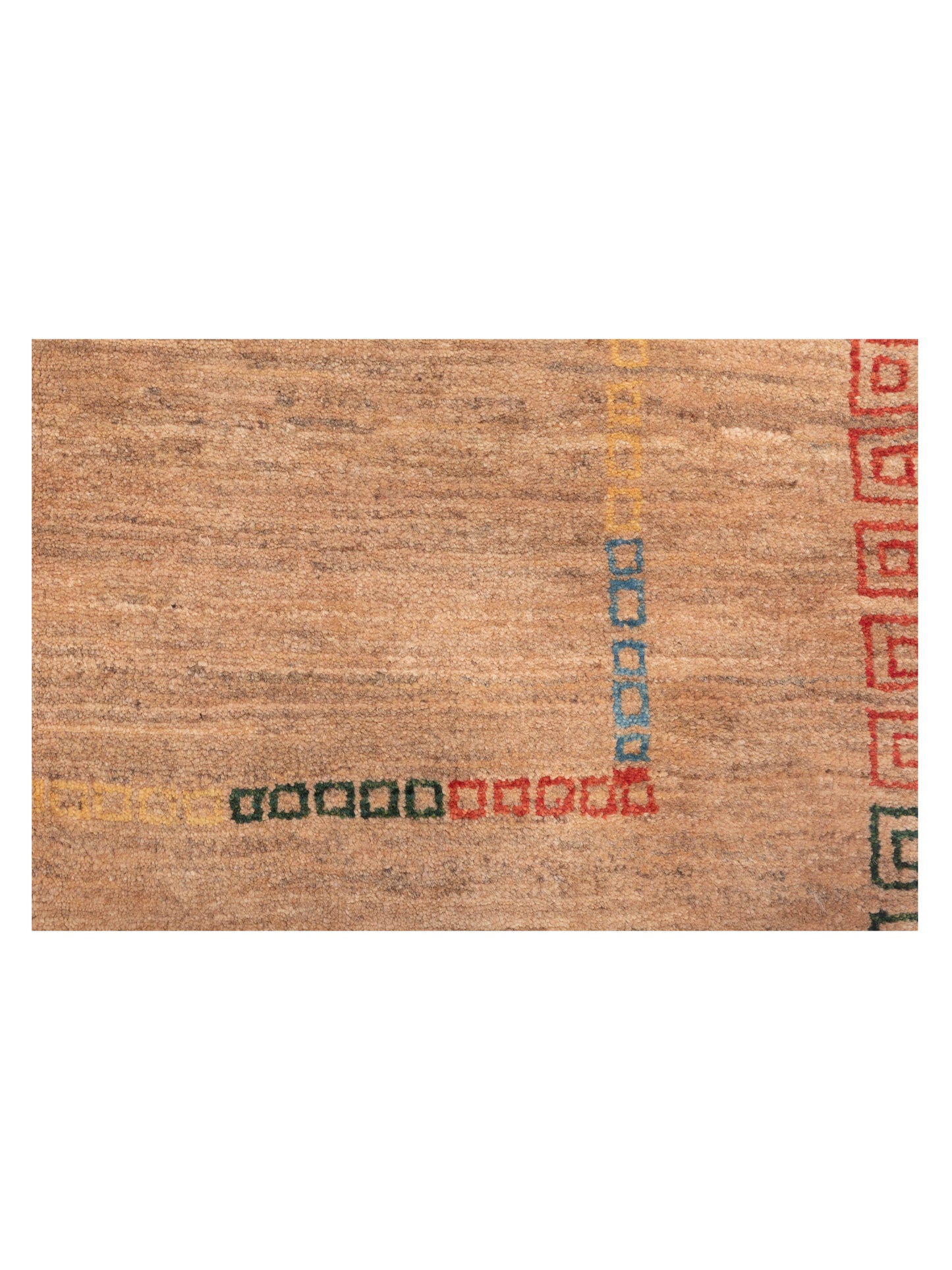 Modern Gabbeh 90313 Cream Cream 4.11x6.6 Hand Knotted Rugs