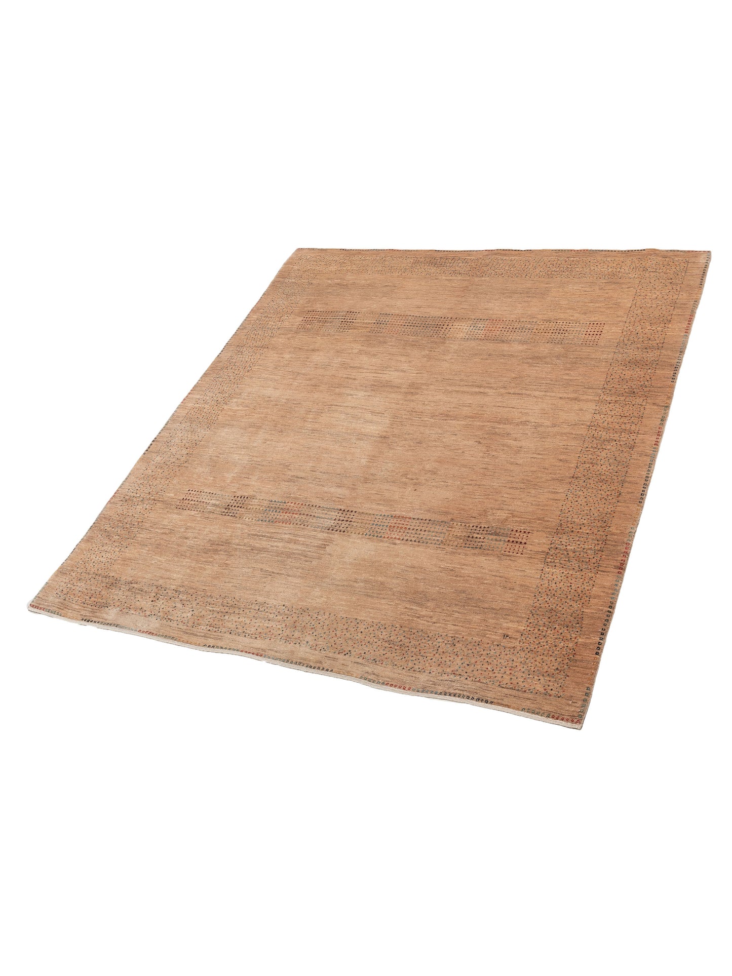 Modern Gabbeh 90319 Camel 8.3x9.9 Hand Knotted Rugs
