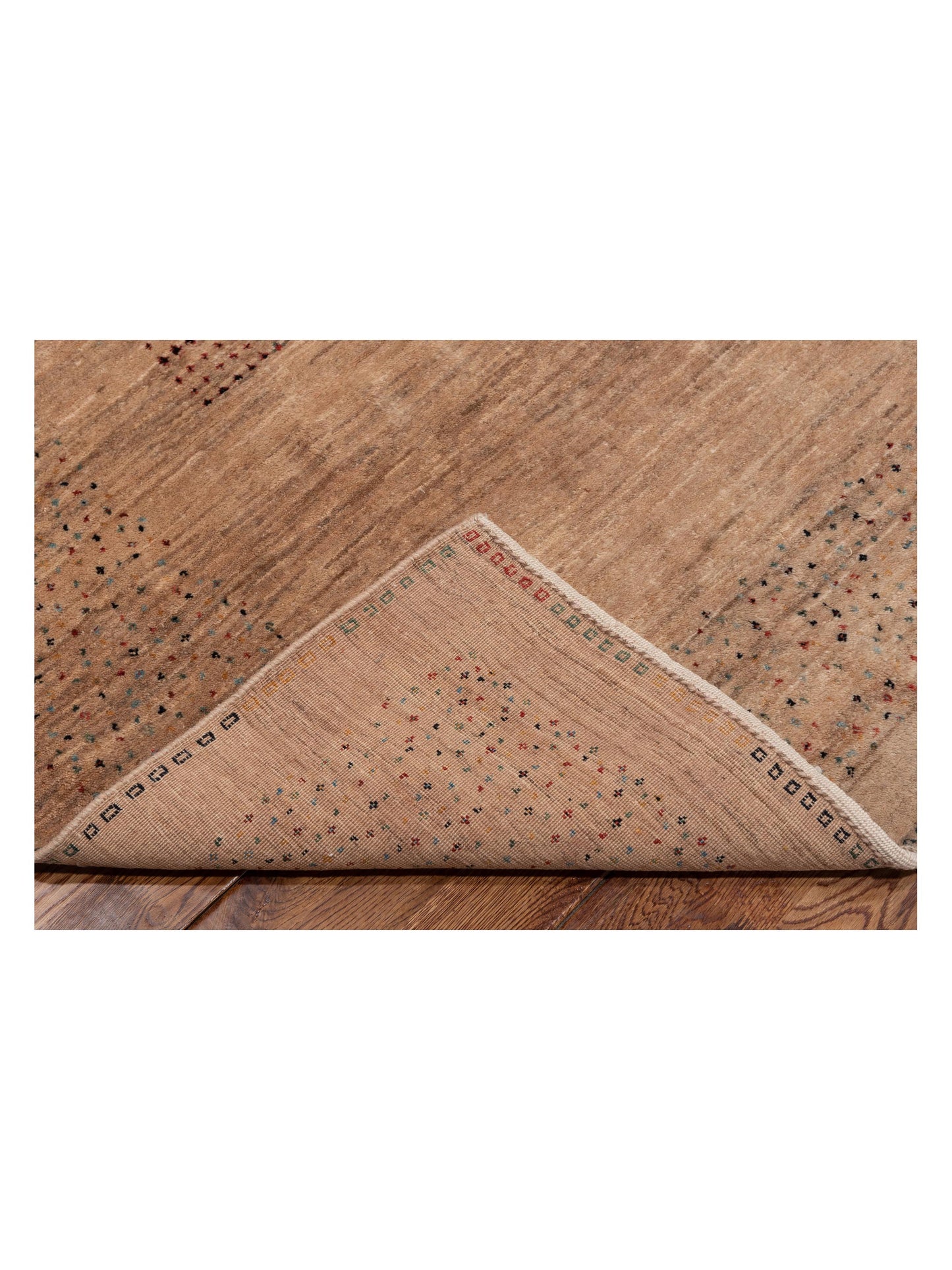 Modern Gabbeh 90319 Camel 8.3x9.9 Hand Knotted Rugs