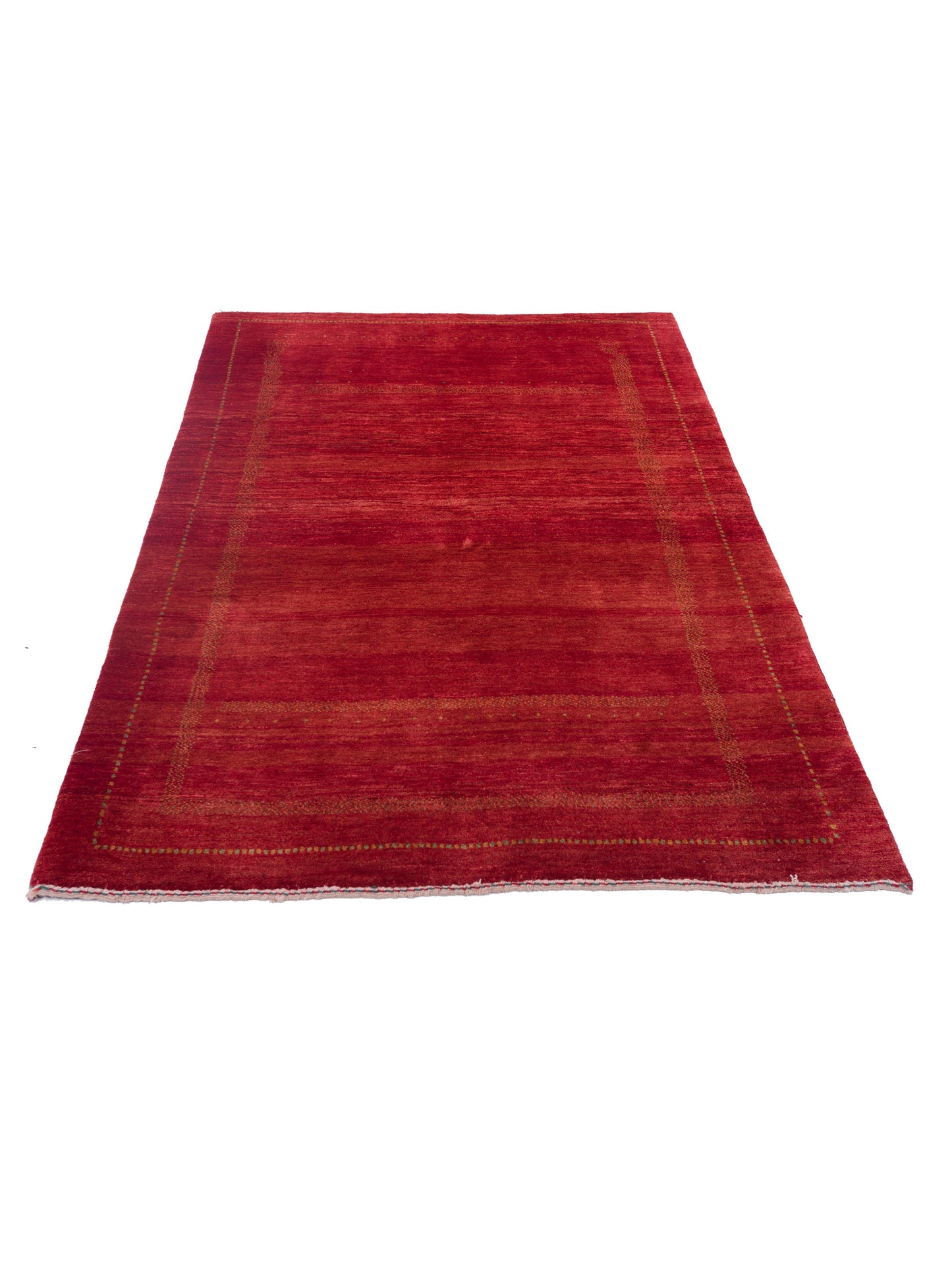 Modern Gabbeh 90325 Red 4.4x6.1 Hand Knotted Rugs
