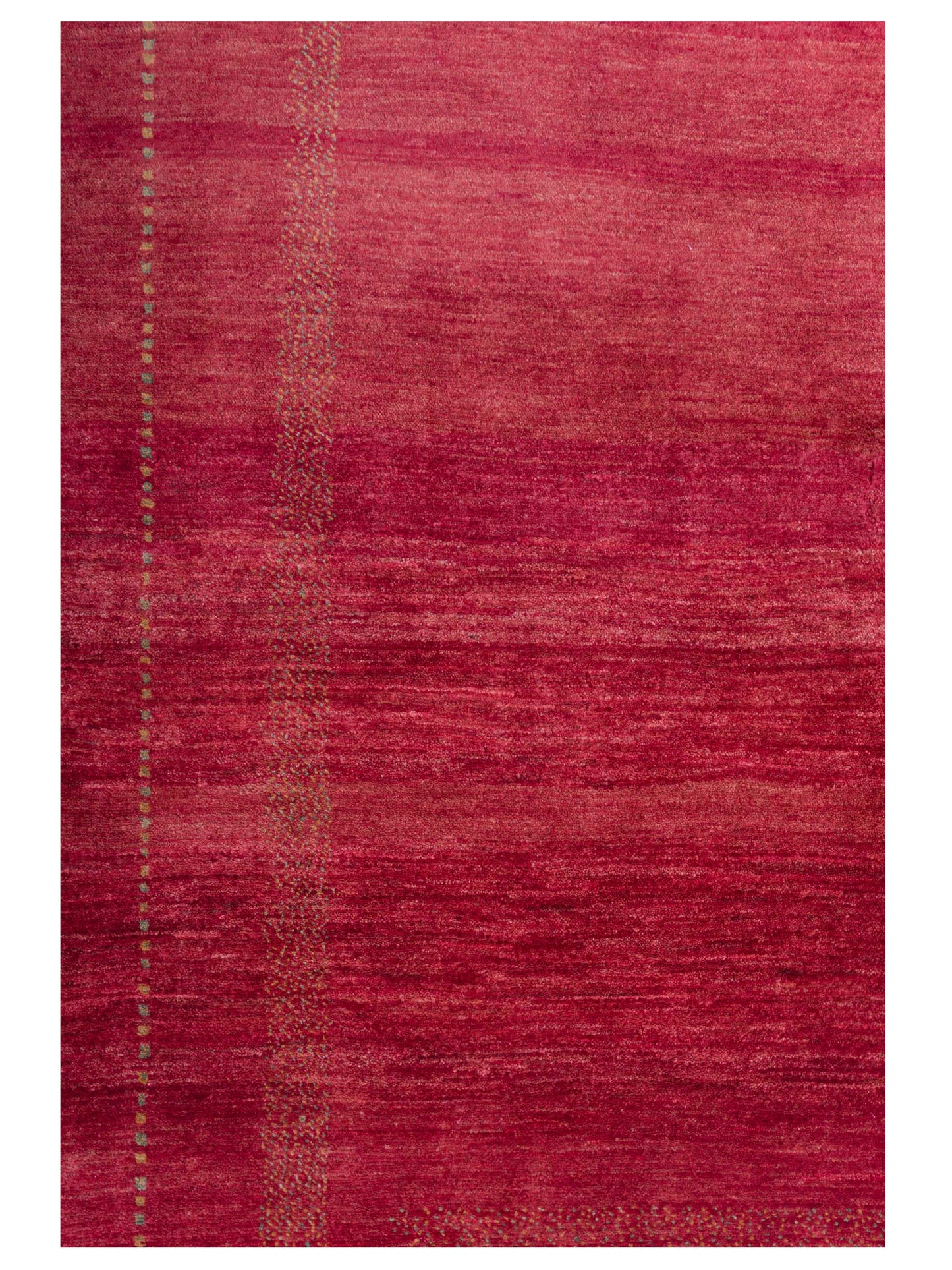 Modern Gabbeh 90325 Red 4.4x6.1 Hand Knotted Rugs