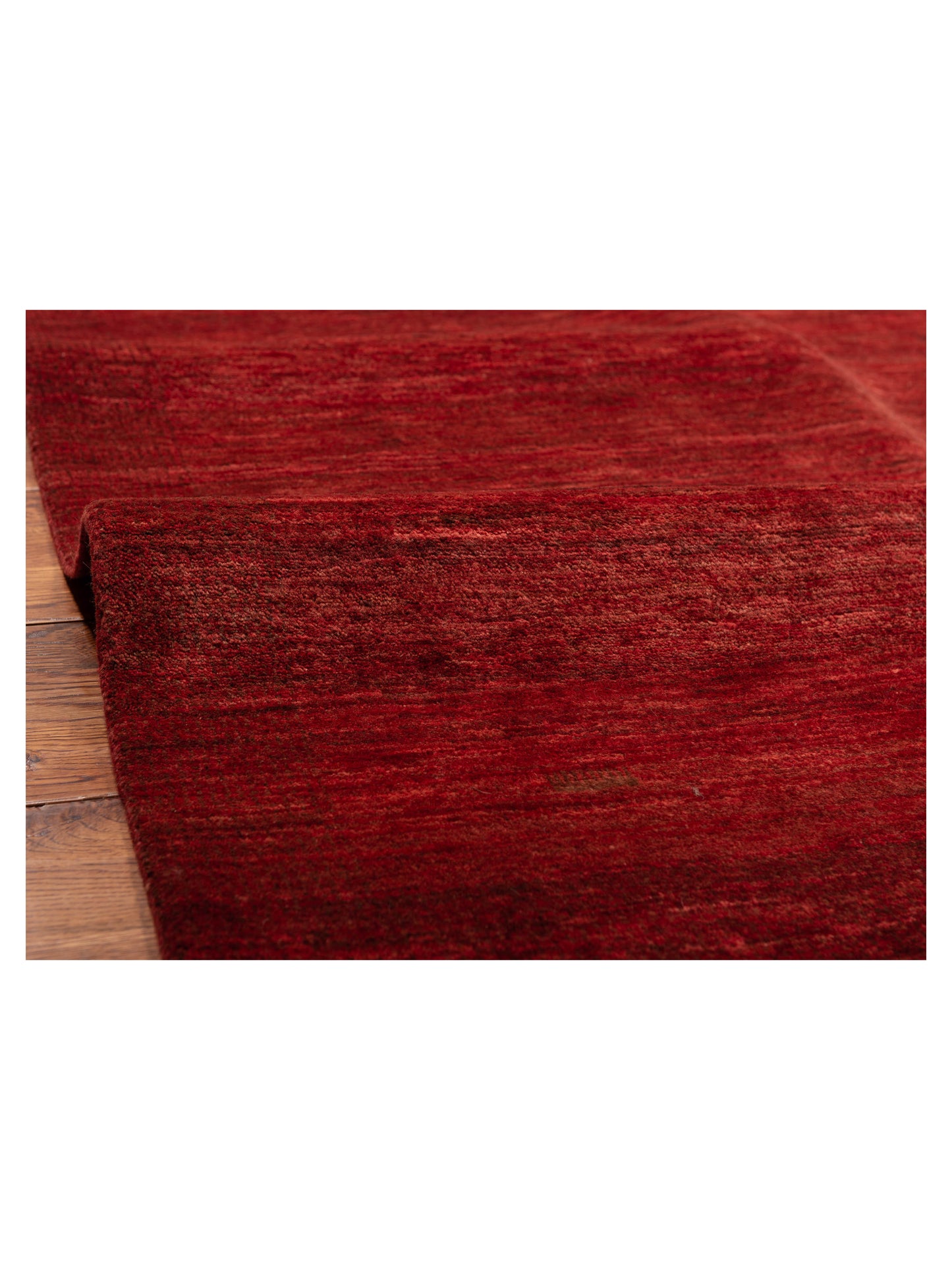 Modern Gabbeh 90339 Red Red 8.8x12.3 Hand Knotted Rugs