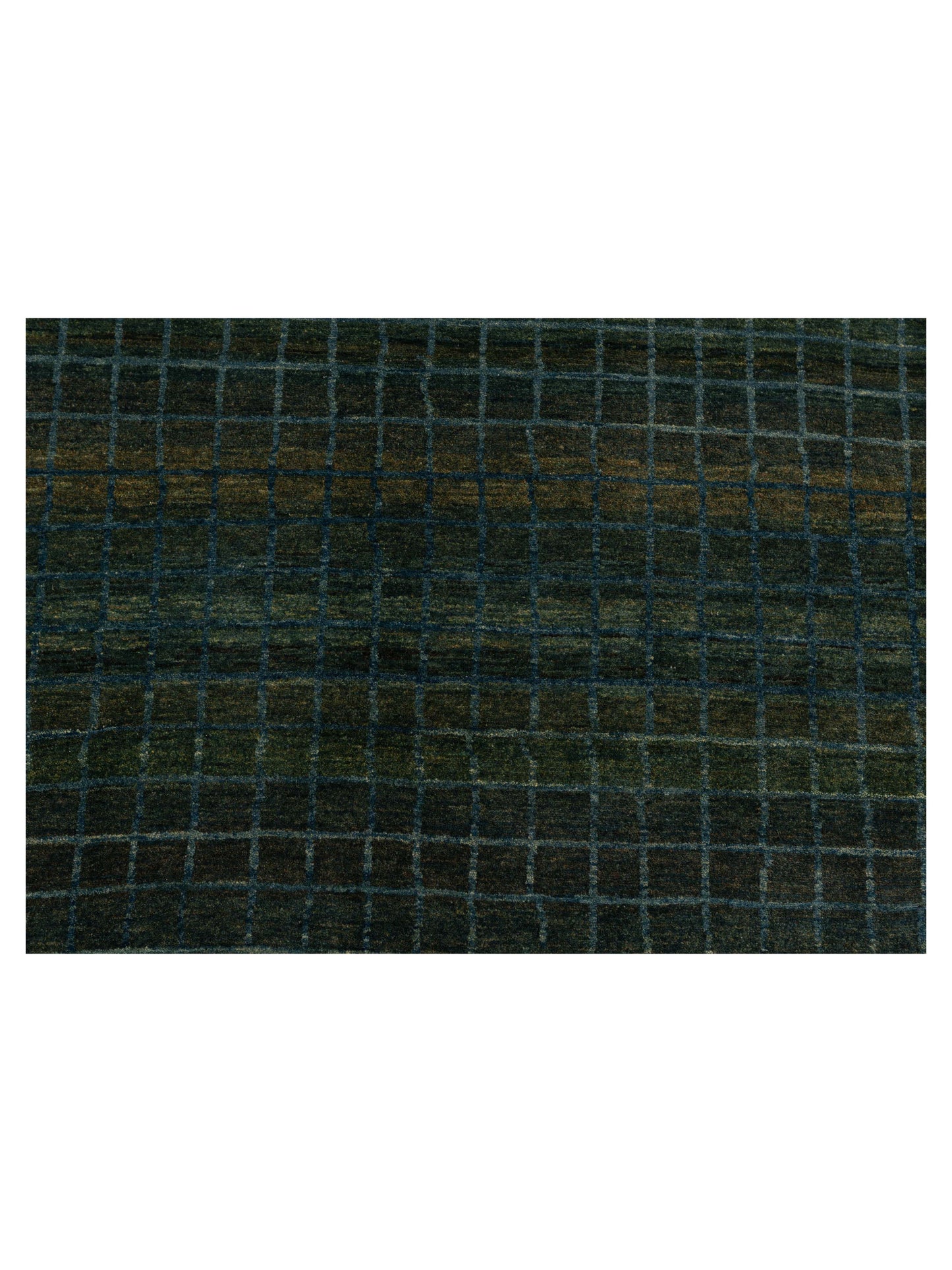 Modern Gabbeh 90371 Green Blue 8.1x11.3 Hand Knotted Rugs