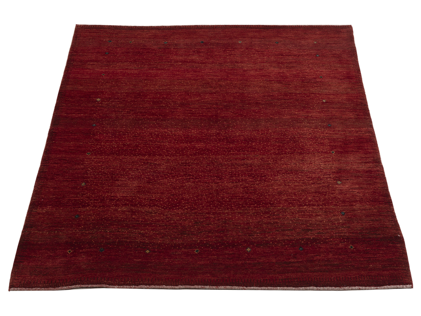 Modern Gabbeh 90381 Red 5.1x6.7 Hand Knotted Rugs