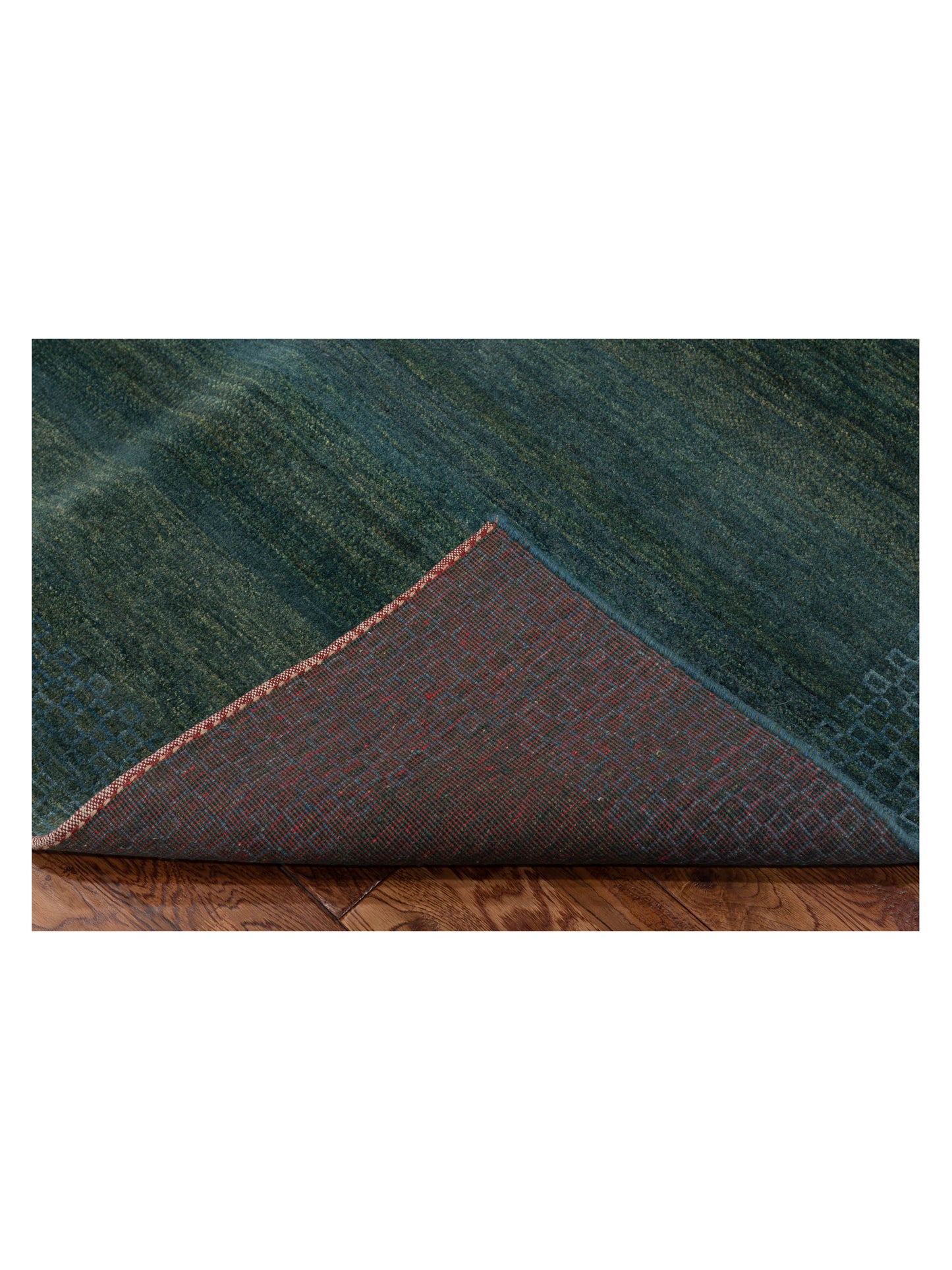 Modern Gabbeh 90383 Teal Green Teal Green 6.9x8 Hand Knotted Rugs