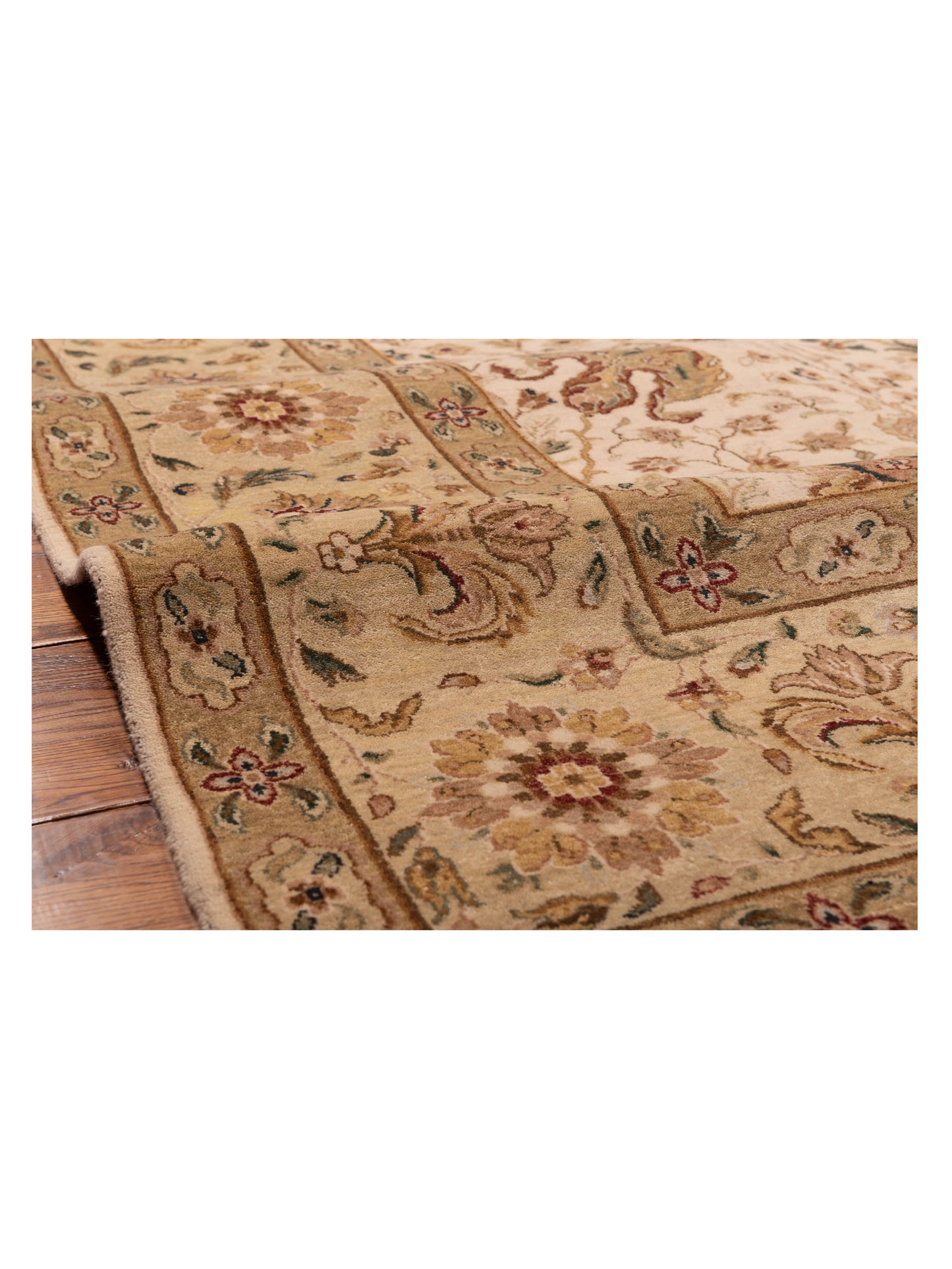 Platinum 90452 Ivory Gold 9x11.11 Hand Knotted Rug