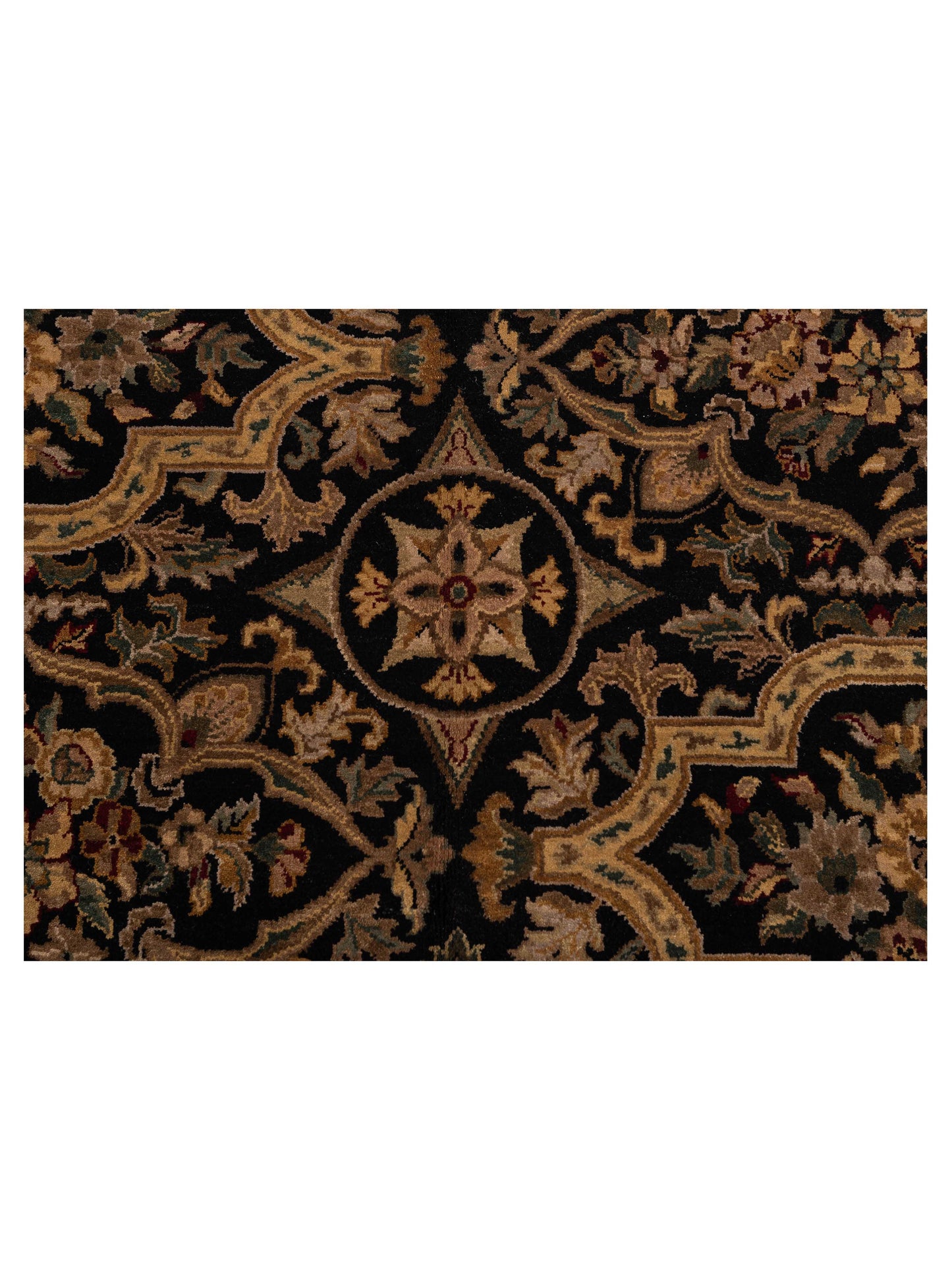 Jahan 90476 Black Ivory 8.2x10.4 Hand Knotted Rug