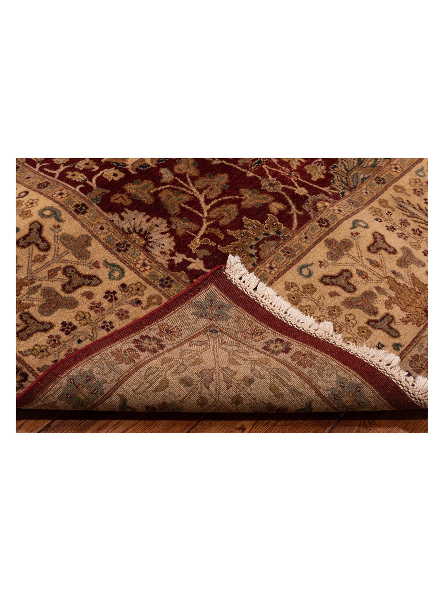 Jahan 90478 Red Cream 9.3x12 Hand Knotted Rug
