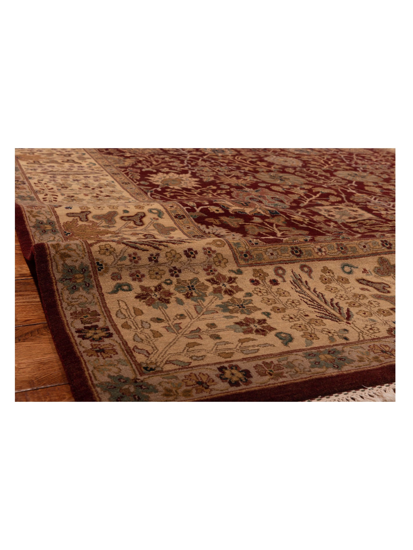 Jahan 90478 Red Cream 9.3x12 Hand Knotted Rug