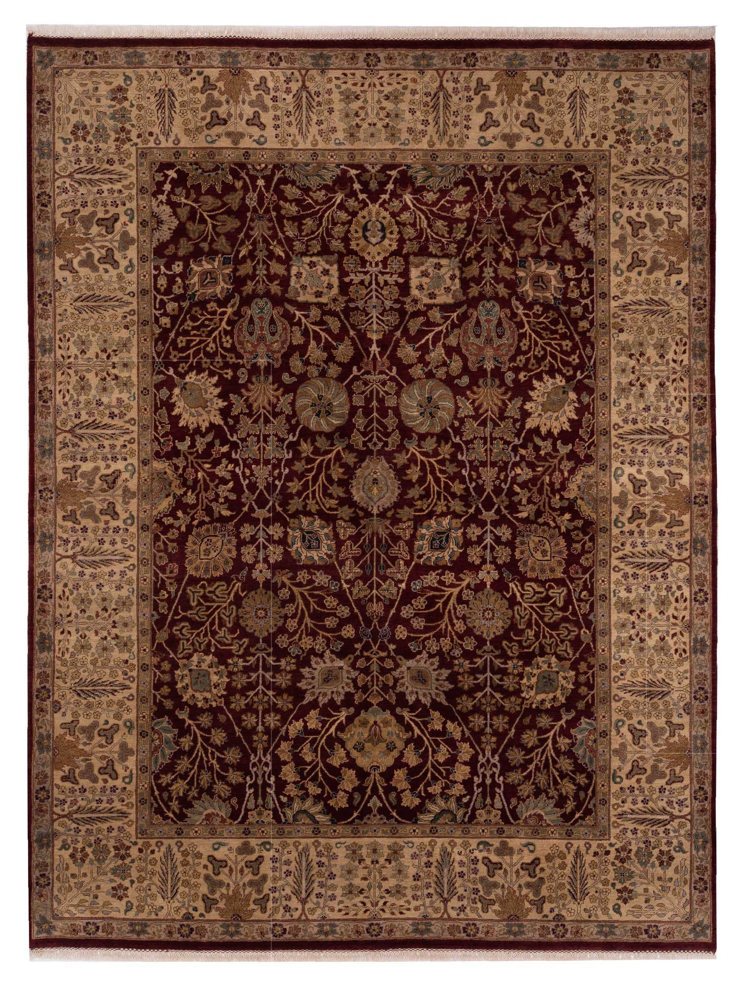 Rajpur Jahan Red Cream Traditional