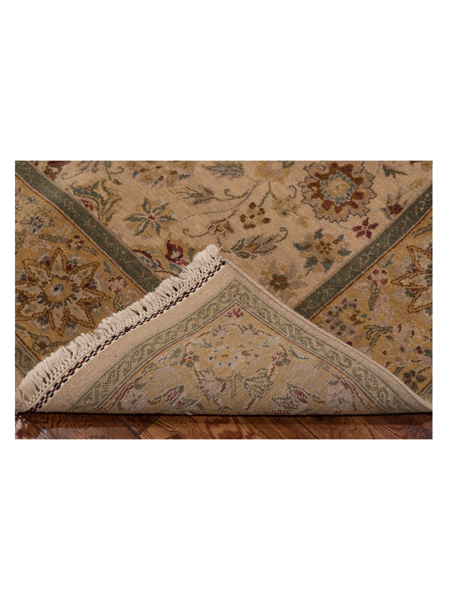 Crown 90495 Beige Gold 6x9.3 Hand Knotted Rug
