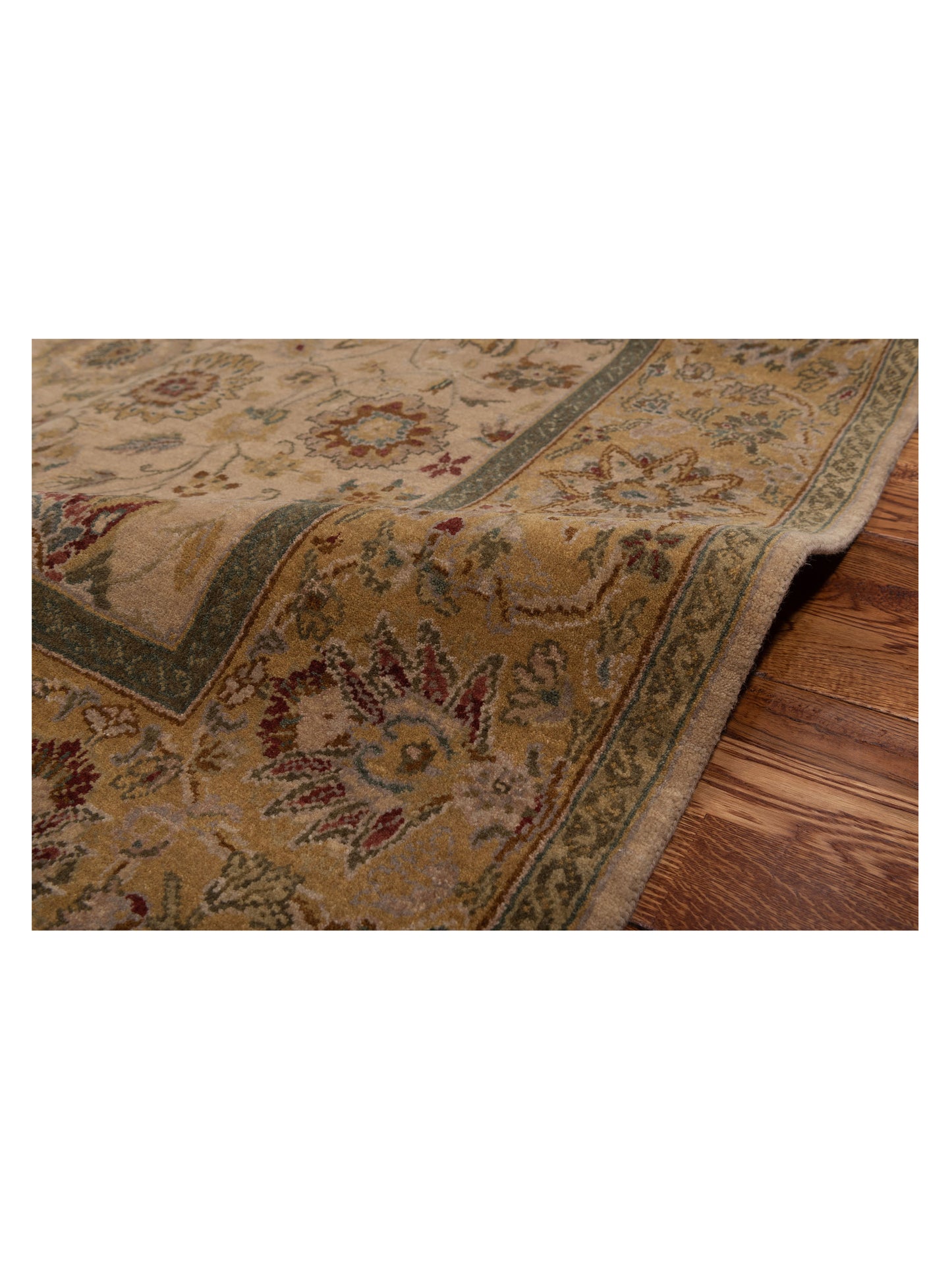 Crown 90495 Beige Gold 6x9.3 Hand Knotted Rug