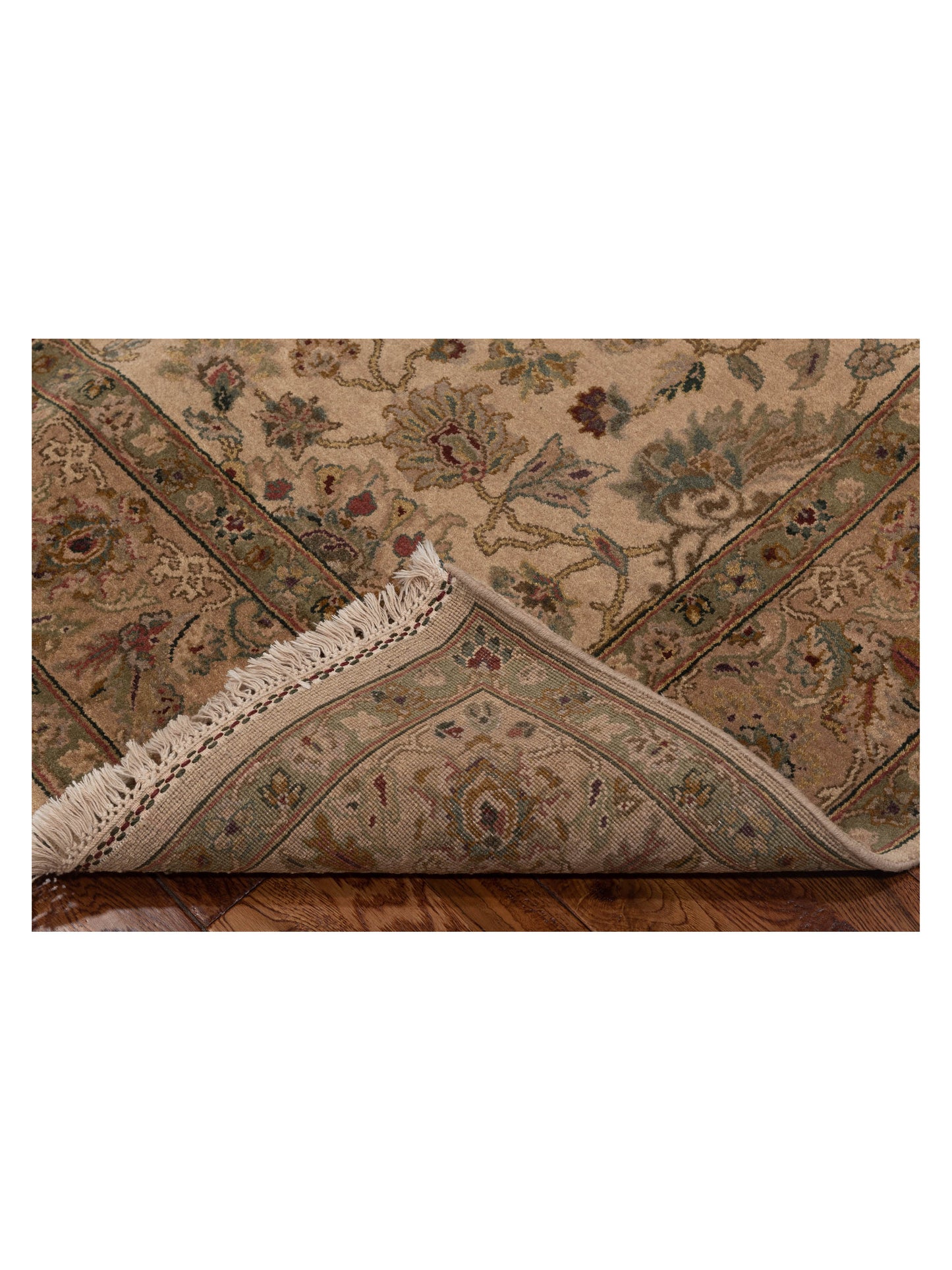 Crown 90496 Beige Brown 6.1x9.5 Hand Knotted Rug