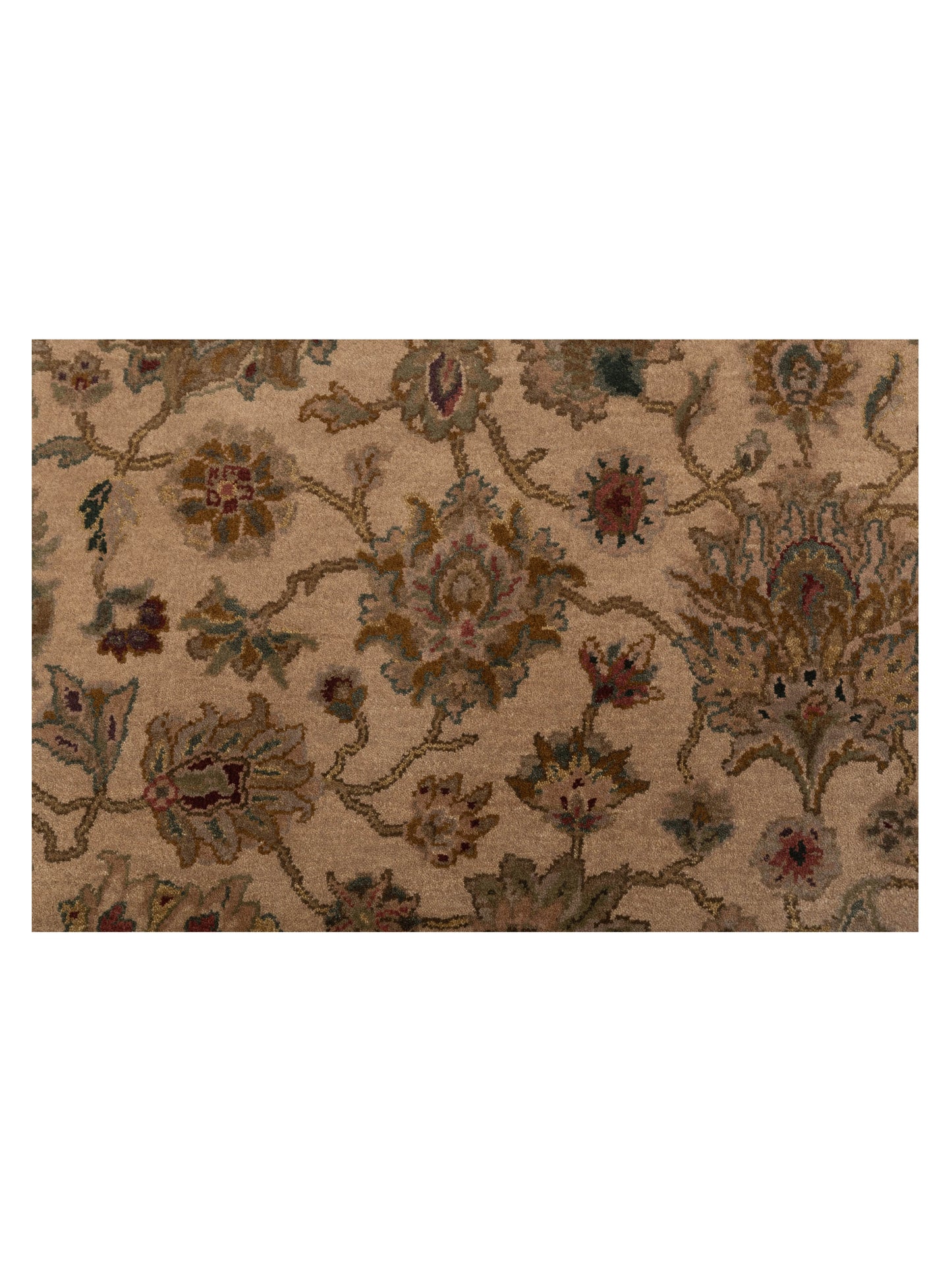 Crown 90496 Beige Brown 6.1x9.5 Hand Knotted Rug