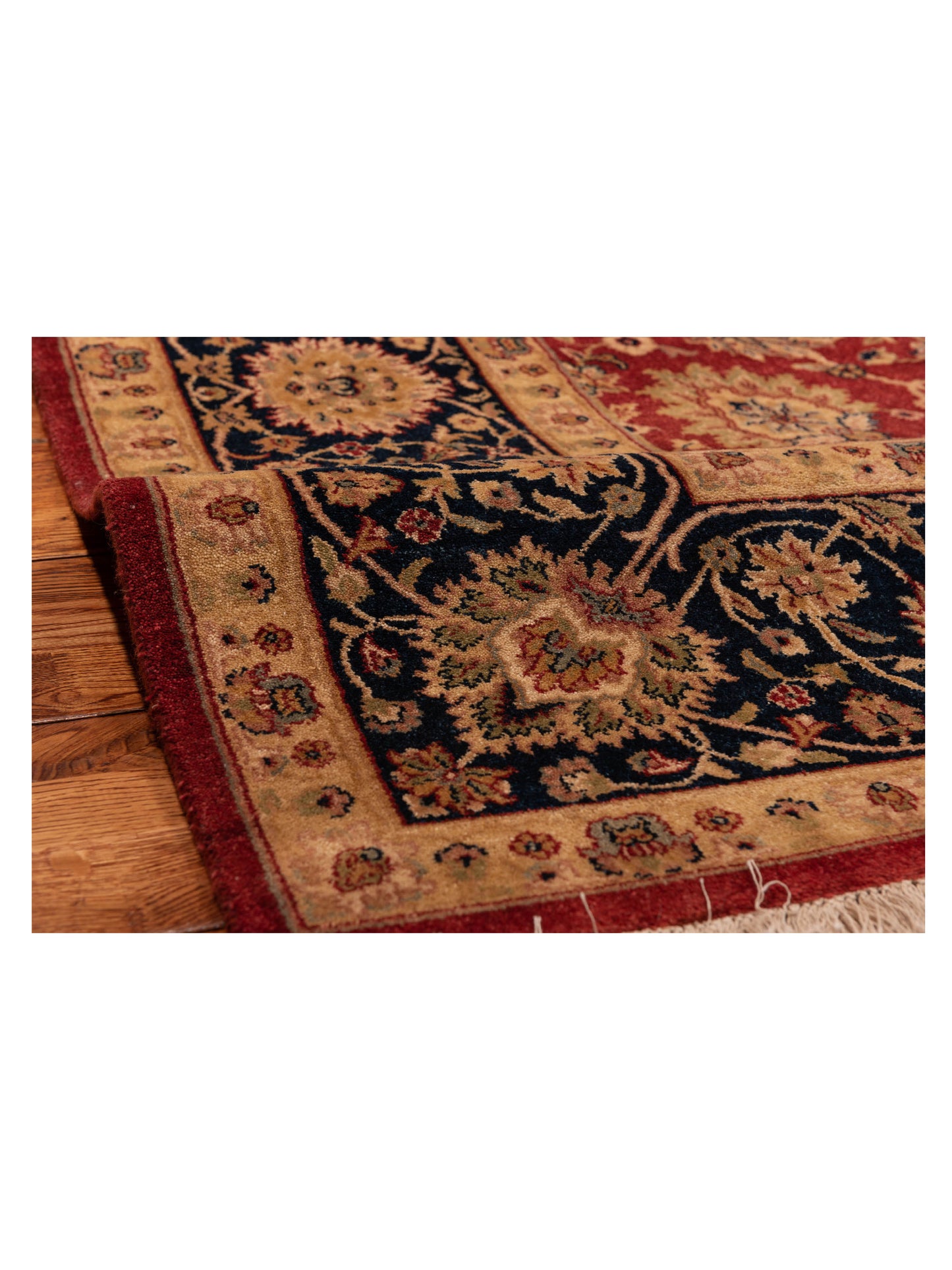 Crown 90534 Red Navy 8.9x12.2 Hand Knotted Rug