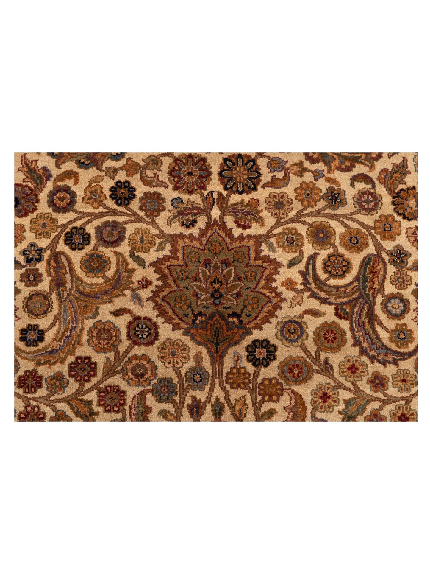 Crown 91605 Ivory Ivory 9.1x12.5 Hand Knotted Rug