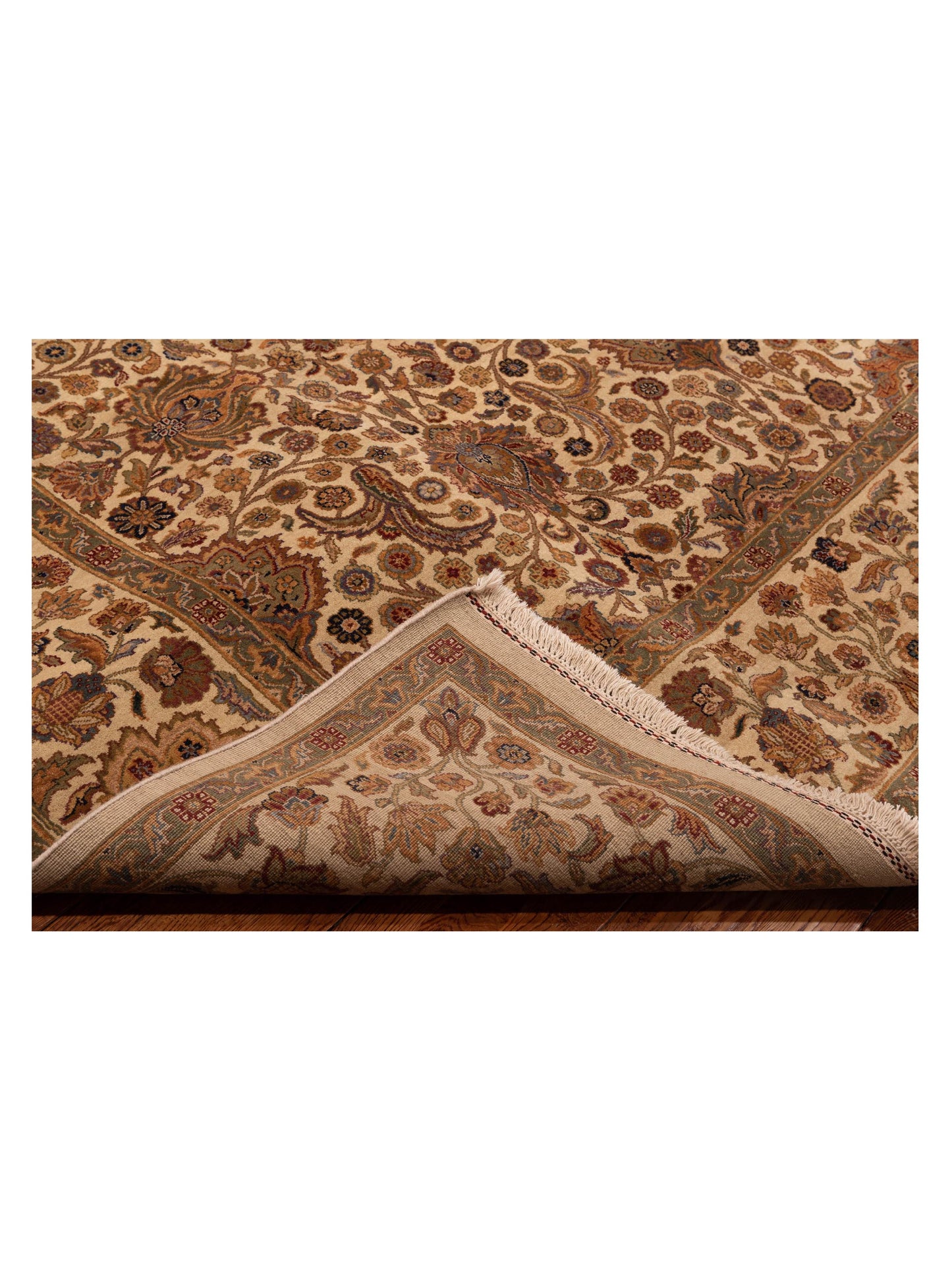 Crown 91605 Ivory Ivory 9.1x12.5 Hand Knotted Rug