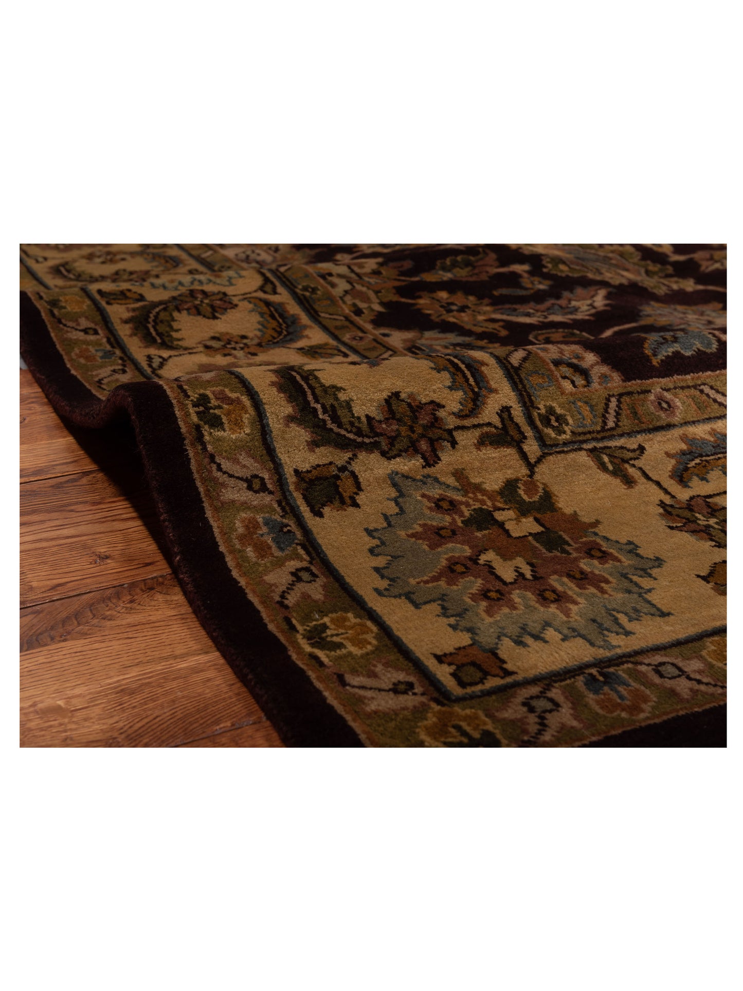 Royal 91654 Purple Ivory 8.4x10.1 Hand Knotted Rug