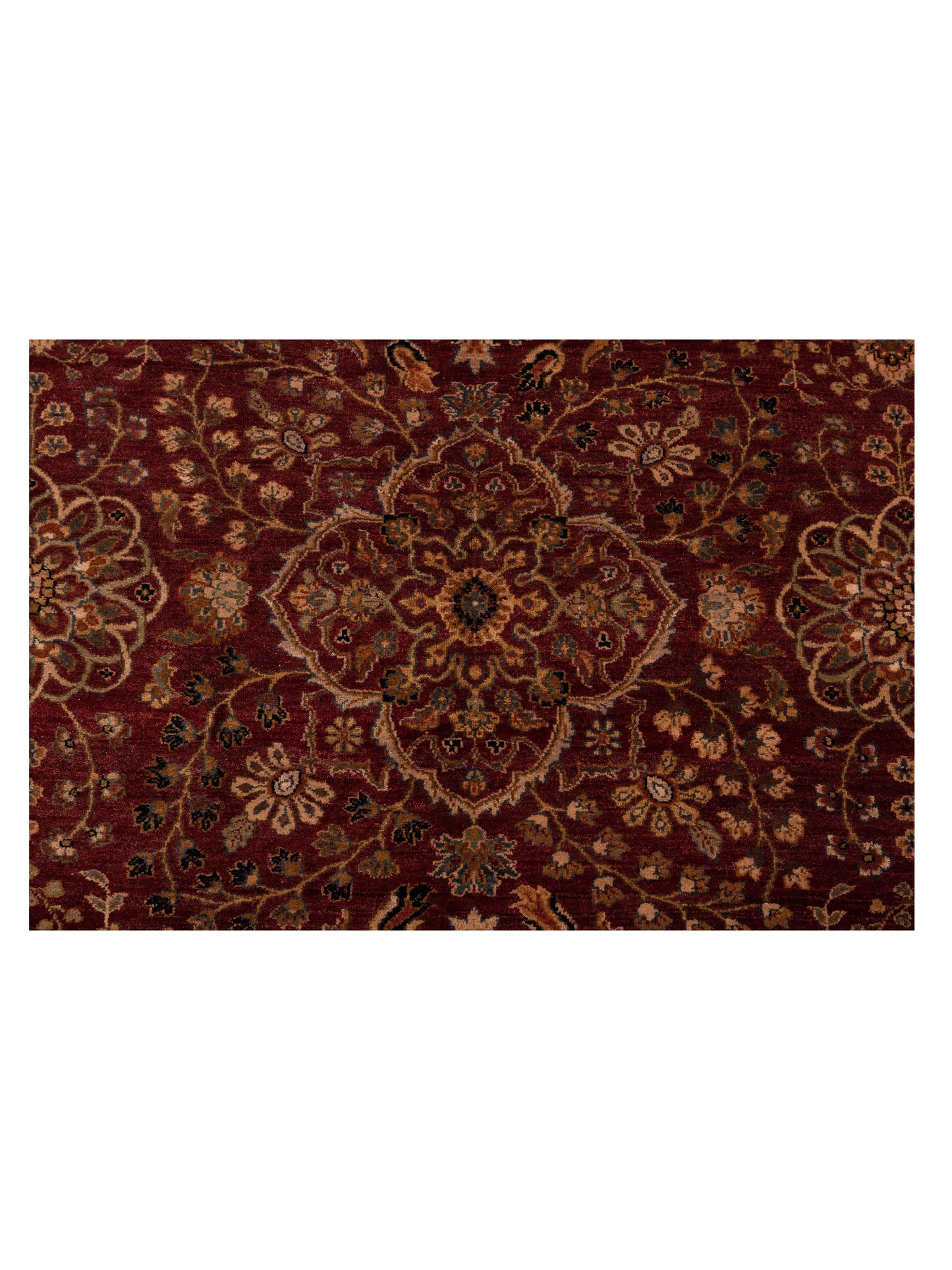 Platinum 91738 Red Gold 9x11.8 Hand Knotted Rug