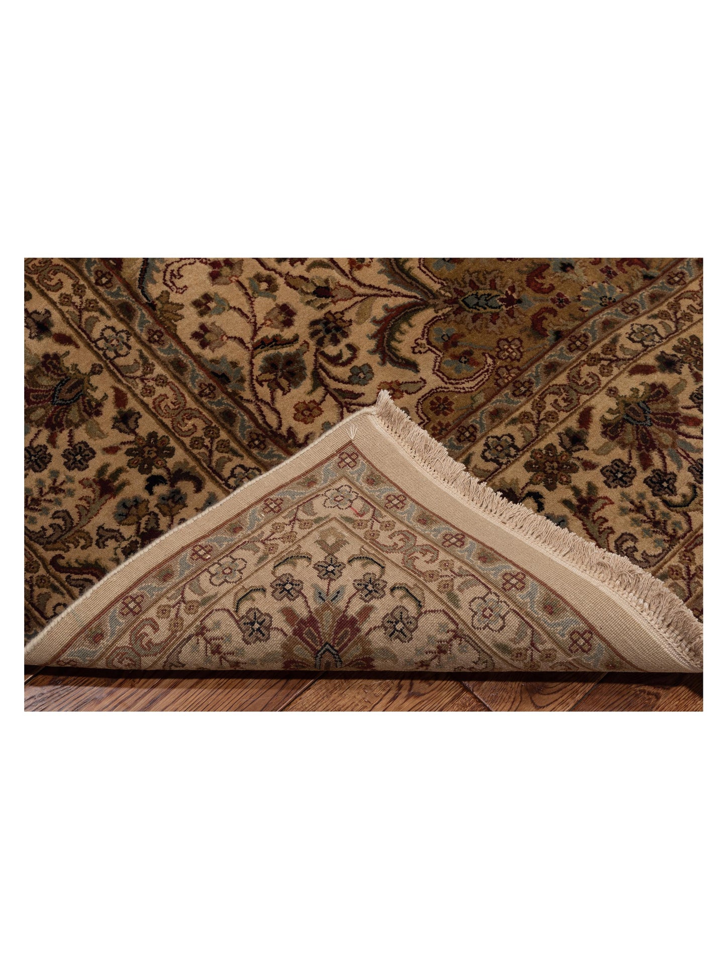Crown 91816 Ivory Ivory 8x9.10 Hand Knotted Rug