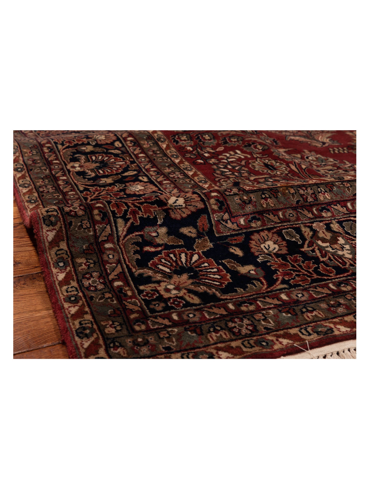 Sivas 92255 Burgundy Navy 9.6x12.3 Hand Knotted Rug