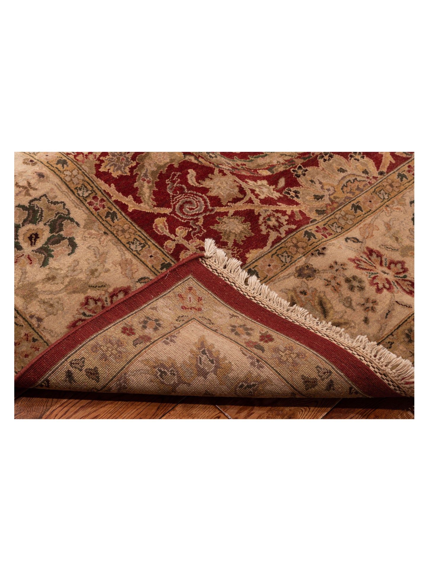 Crown 92263 Red Ivory 9.2x12.2 Hand Knotted Rug