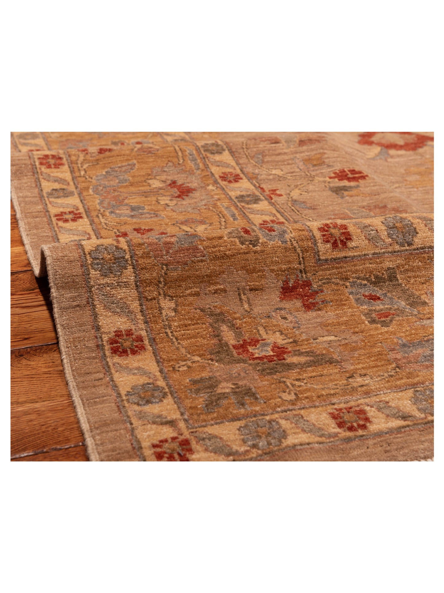 Sultan 92308 Brown Gold 9.3x12.1 Hand Knotted Rug