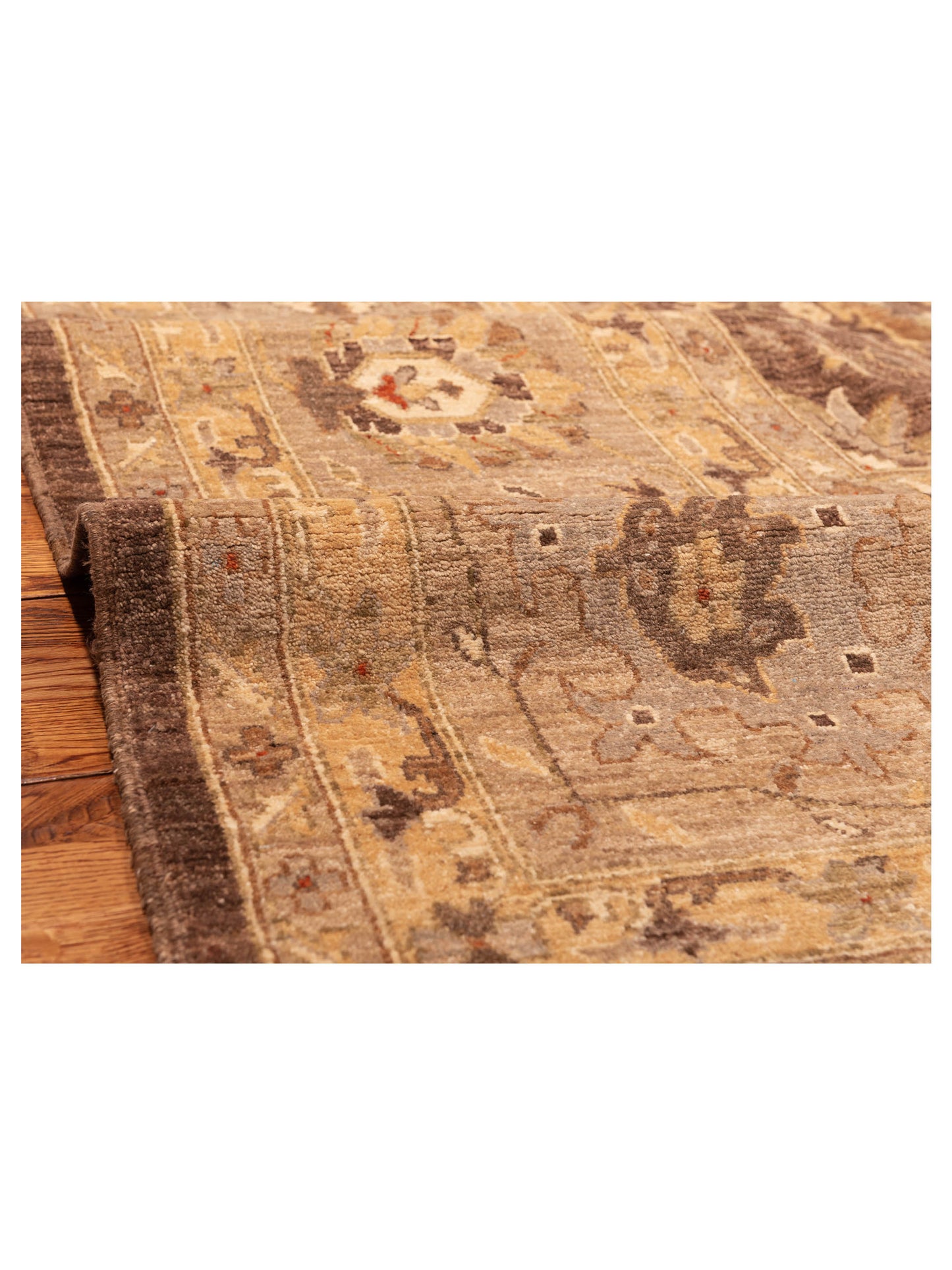 Sultan 92665 Brown Gray 9.2x11.4 Hand Knotted Rug