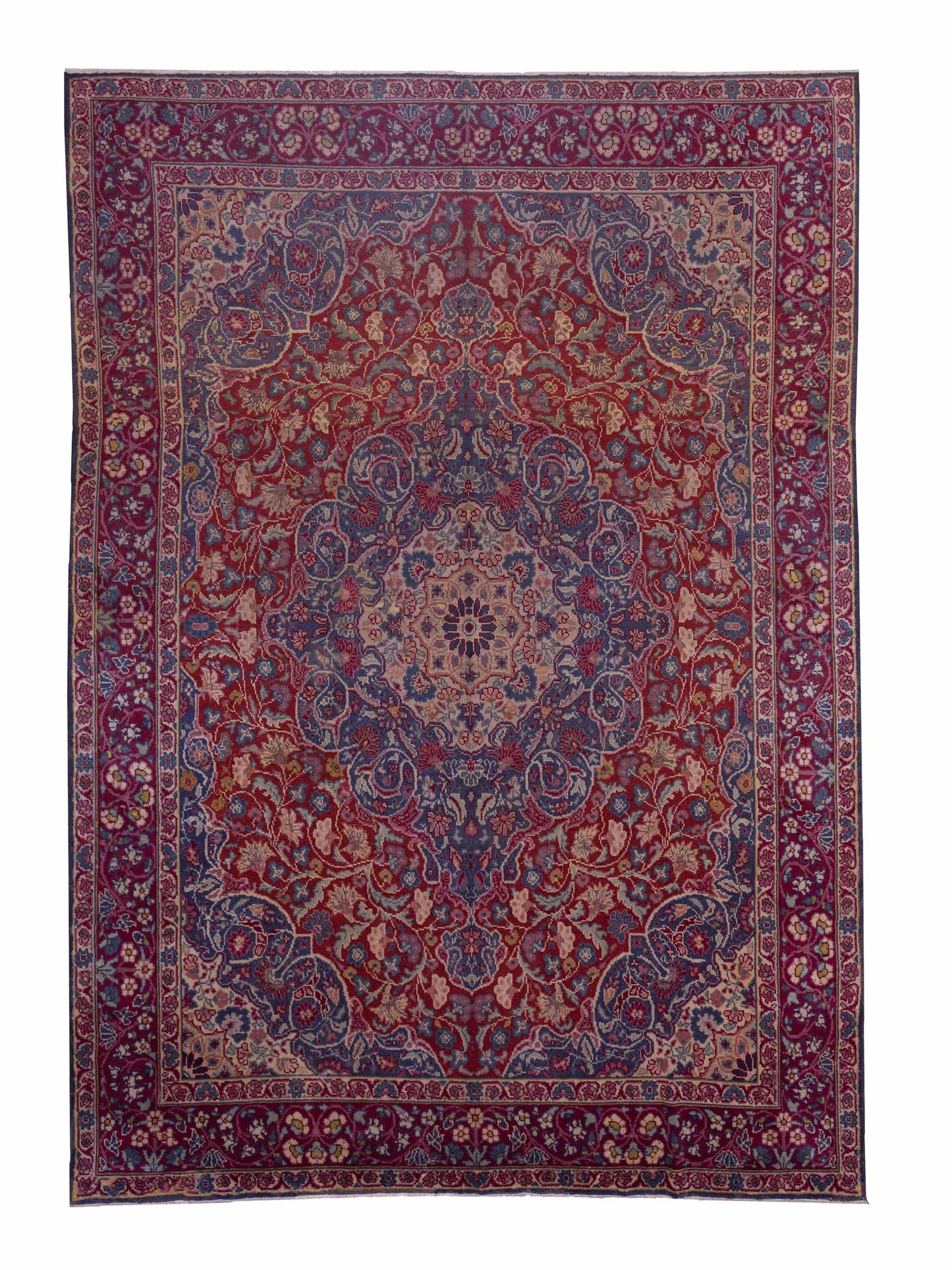Pasha Antique Heirloom Red Burgundy Traditional