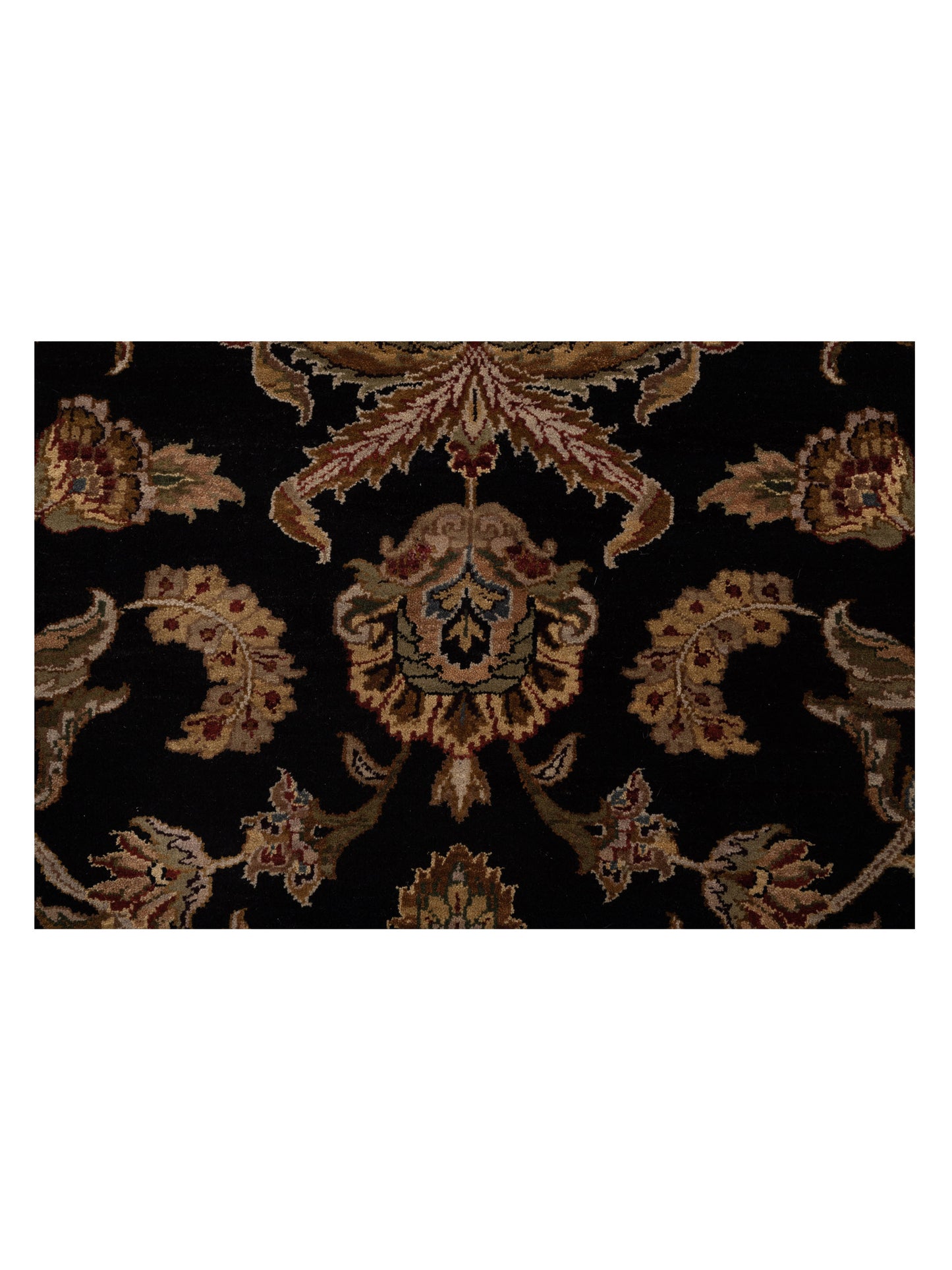 Crown 92791 Black Beige 9x12 Hand Knotted Rug