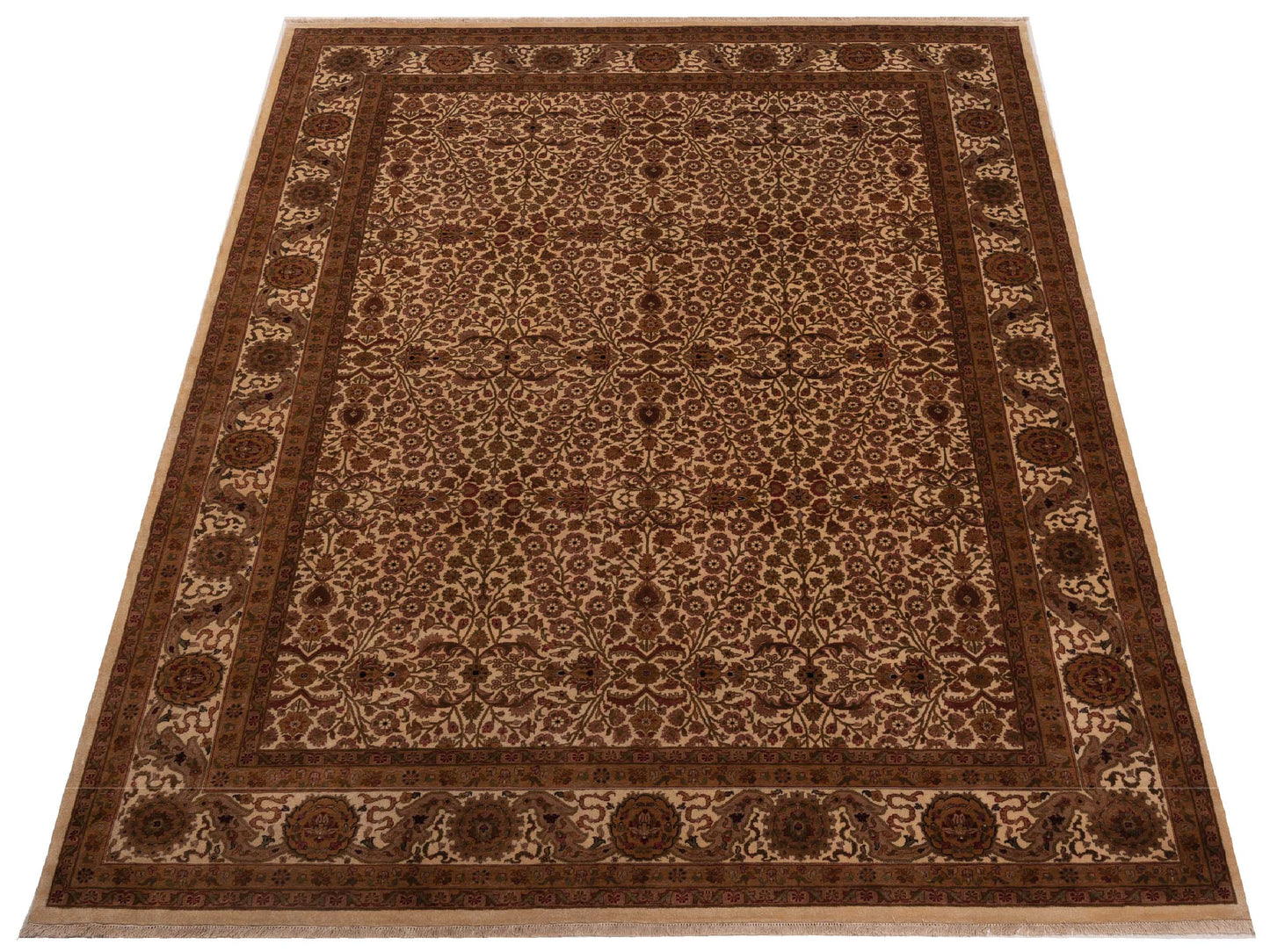 Sivas 92799 Ivory Ivory 9x11.10 Hand Knotted Rug