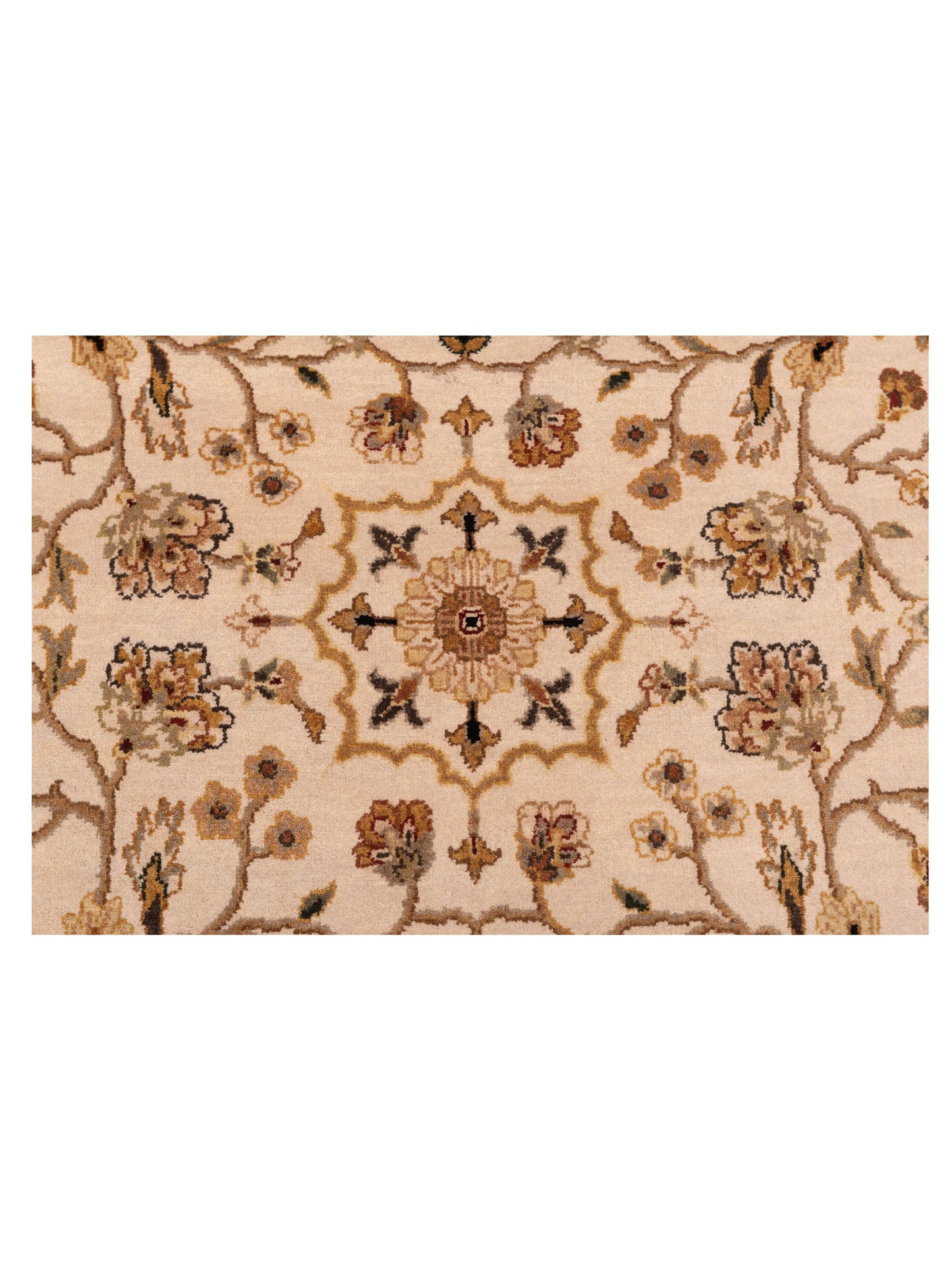 Crown 92994 Ivory Gold 8.9x11.7 Hand Knotted Rug