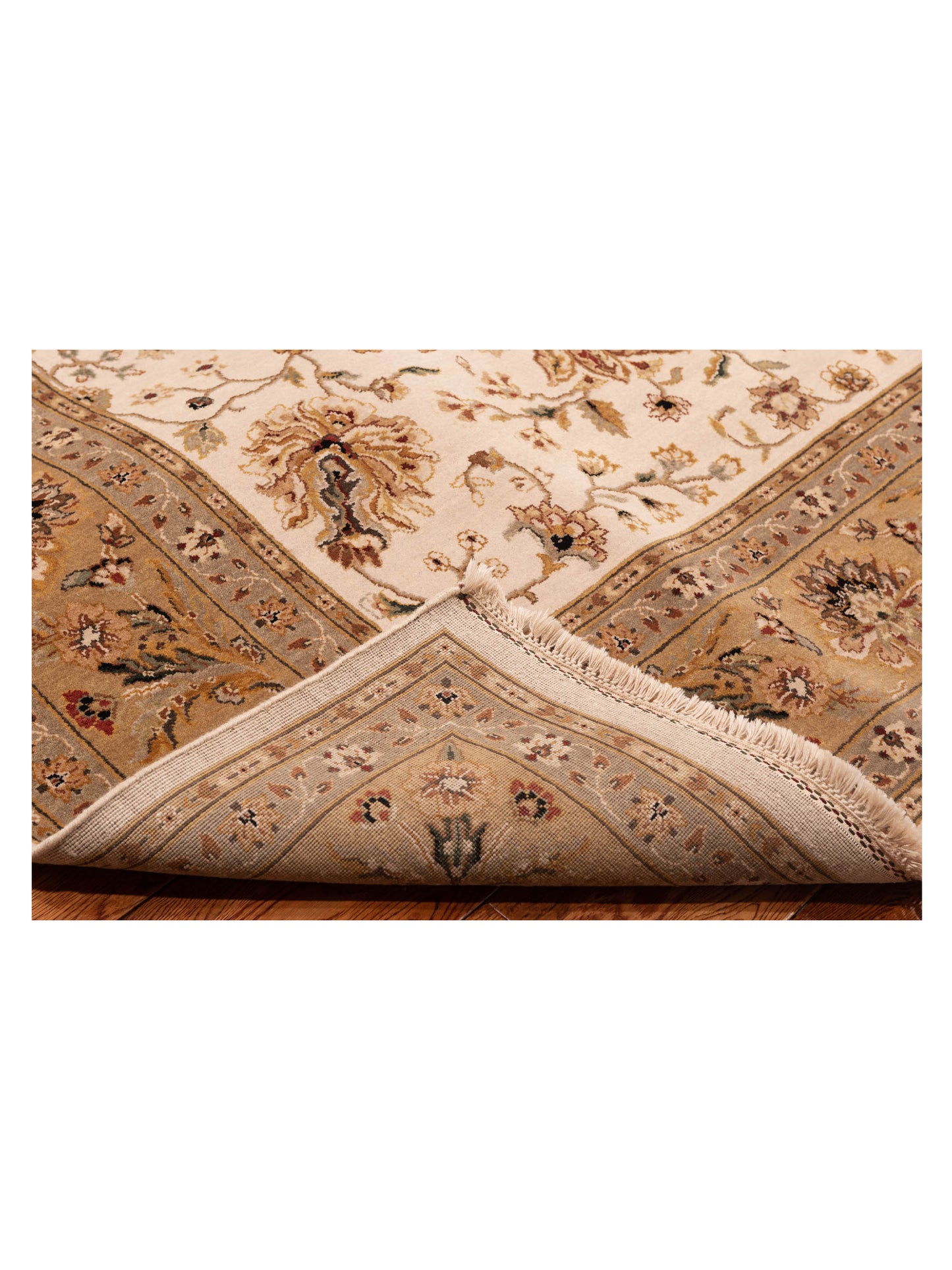 Crown 92994 Ivory Gold 8.9x11.7 Hand Knotted Rug