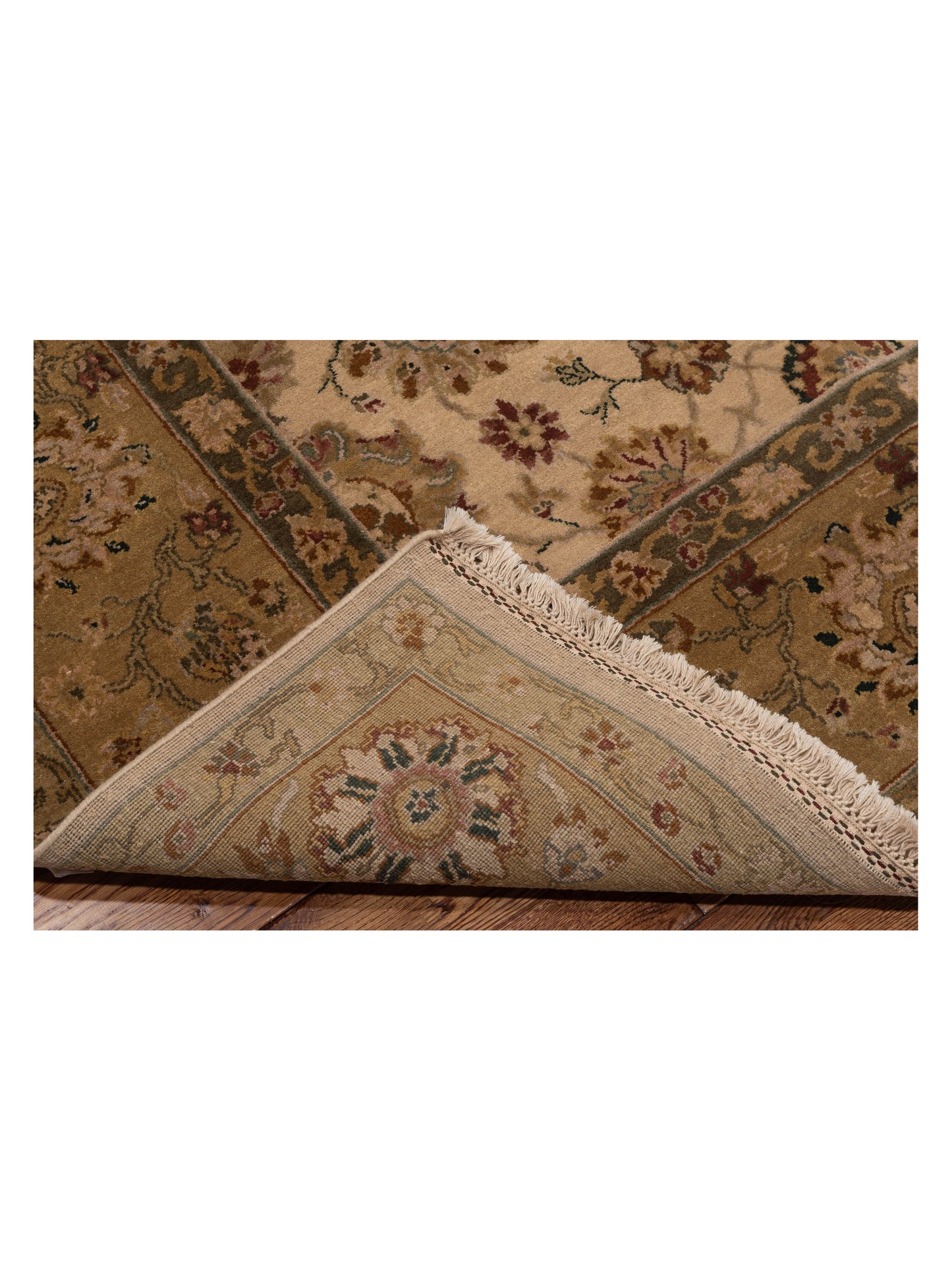 Crown 92997 Ivory Gold 8.3x9.11 Hand Knotted Rug