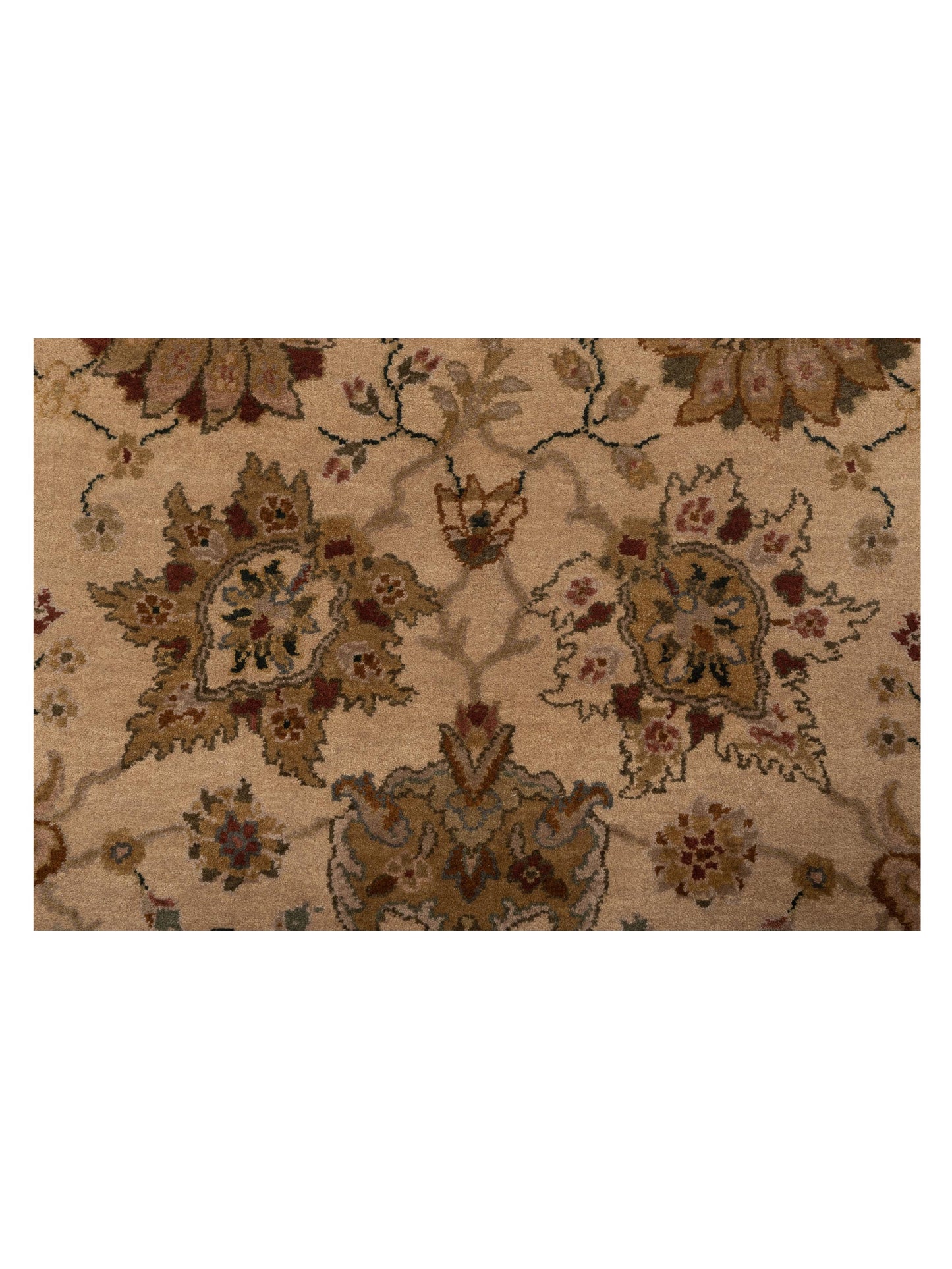 Crown 92997 Ivory Gold 8.3x9.11 Hand Knotted Rug