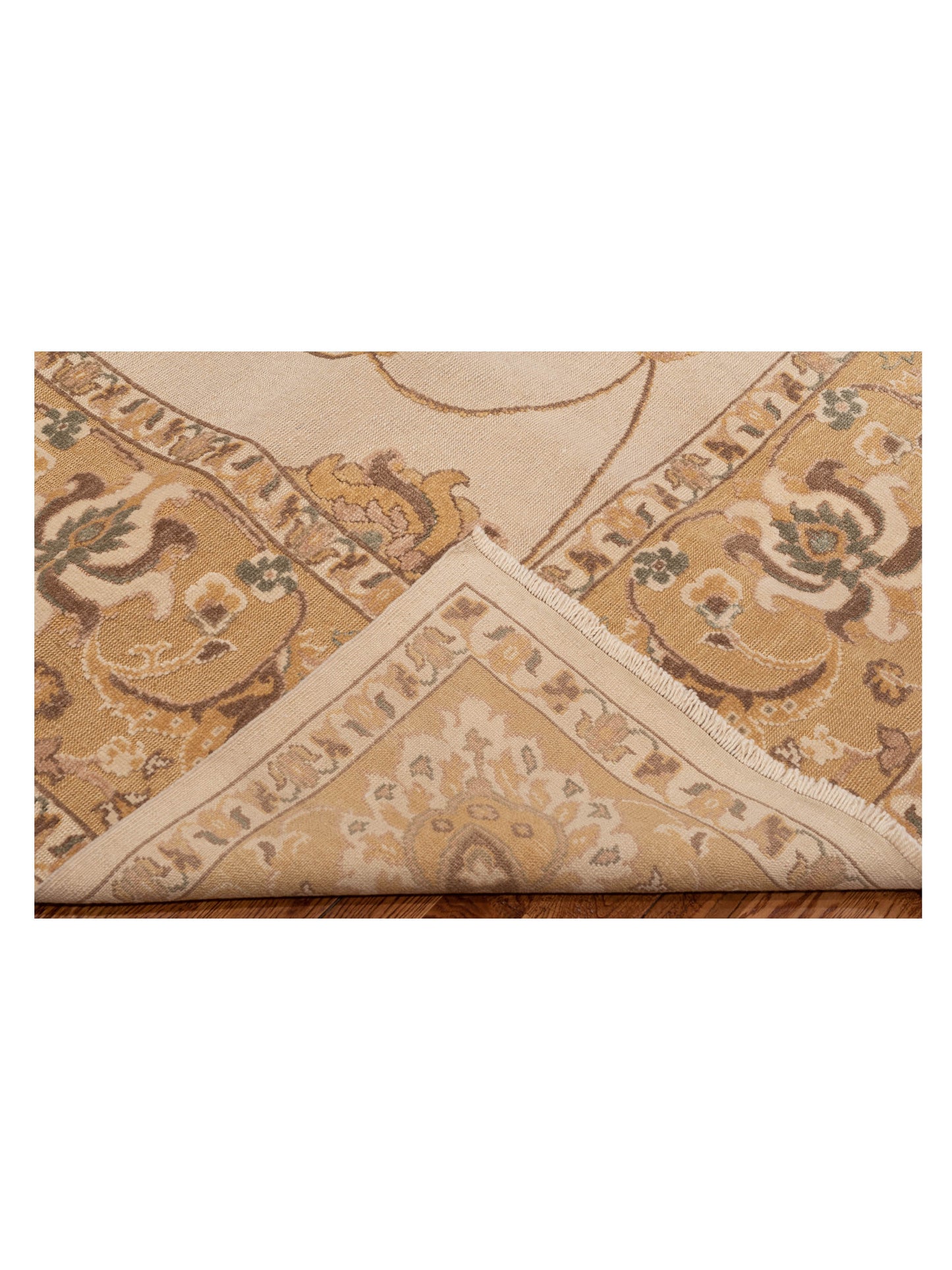 Antique Loom 93098 Ivory Gold 9.4x12 Hand Knotted Rug