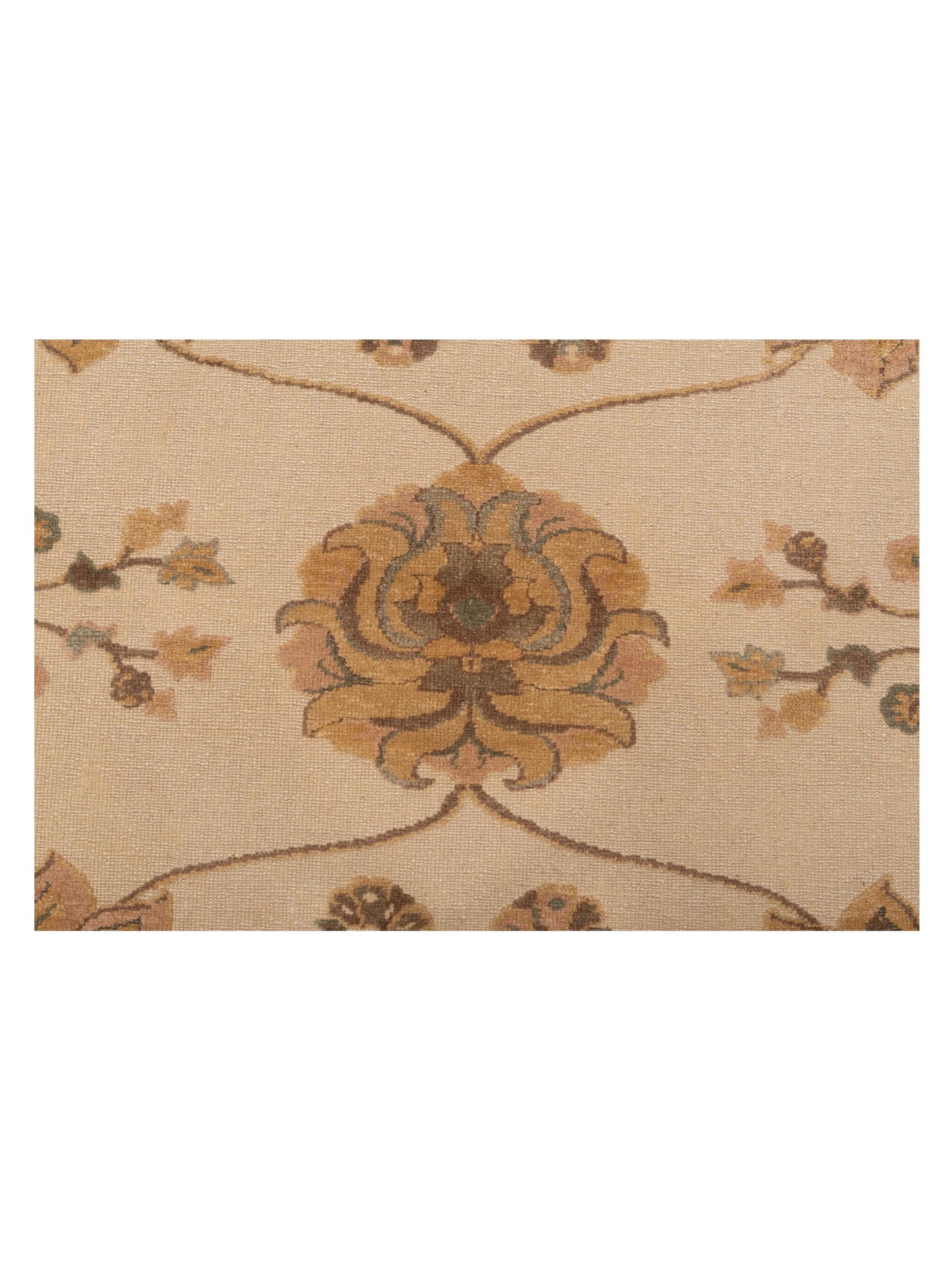 Antique Loom 93106 Ivory Gold 9.2x11.11 Hand Knotted Rug