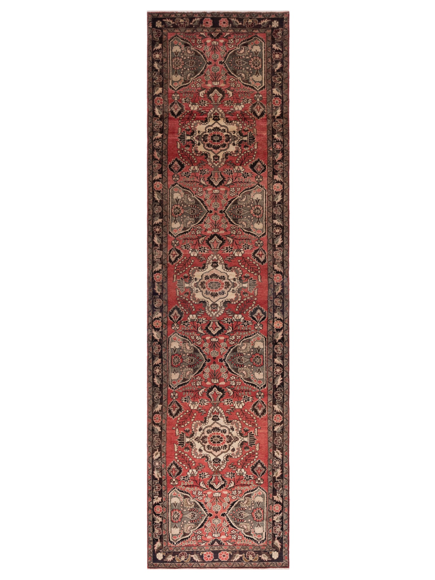 Pasha Antique Heirloom Rust Brown Traditional